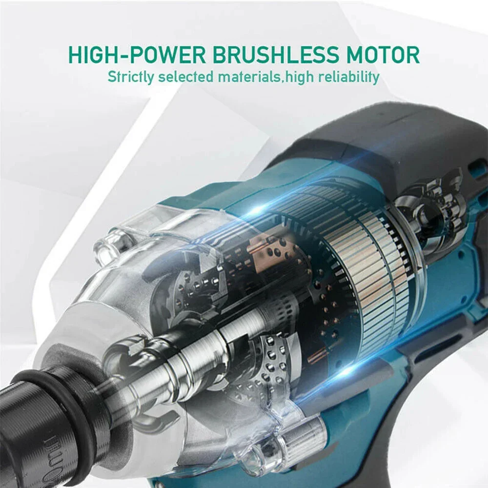 1/2'' Brushless Cordless Impact Wrench 520NM 18V Battery High Torque Tool - Image 5