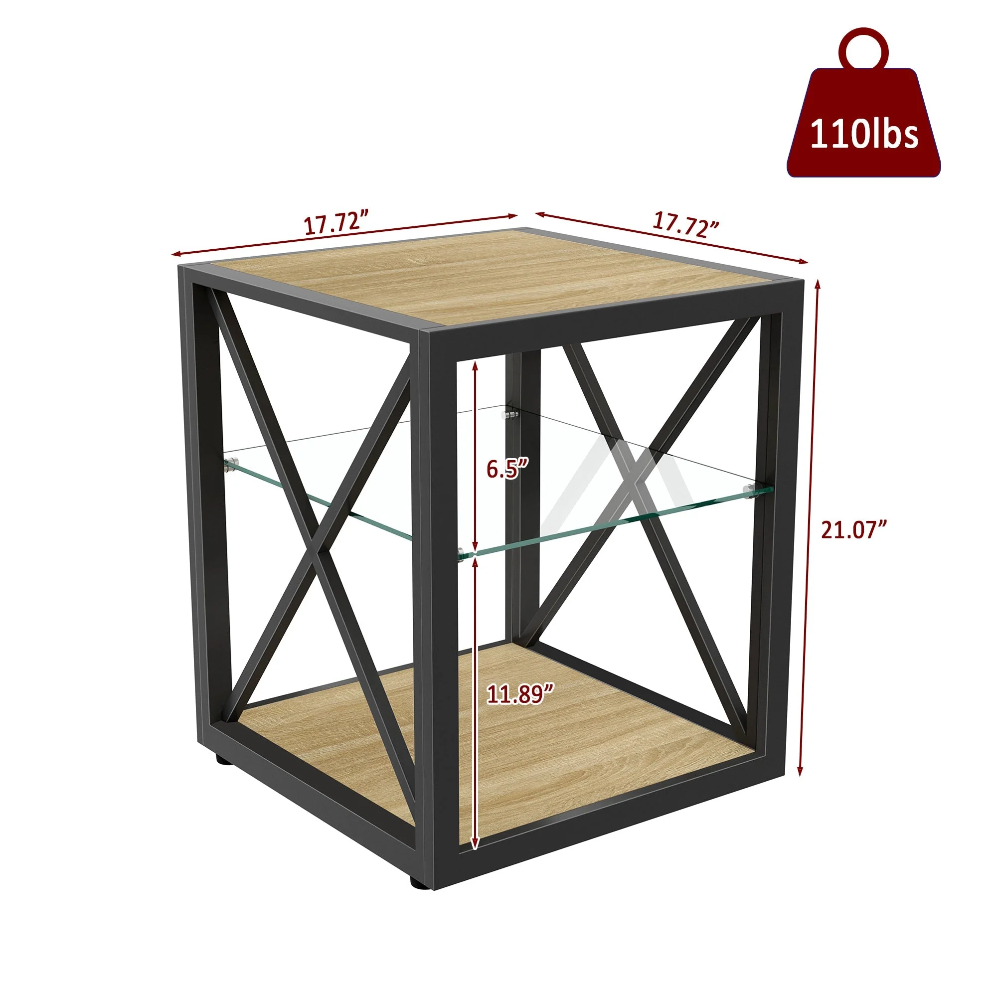 1 Piece Modern End Table Nightstand for Bedroom & Living Room - Image 7