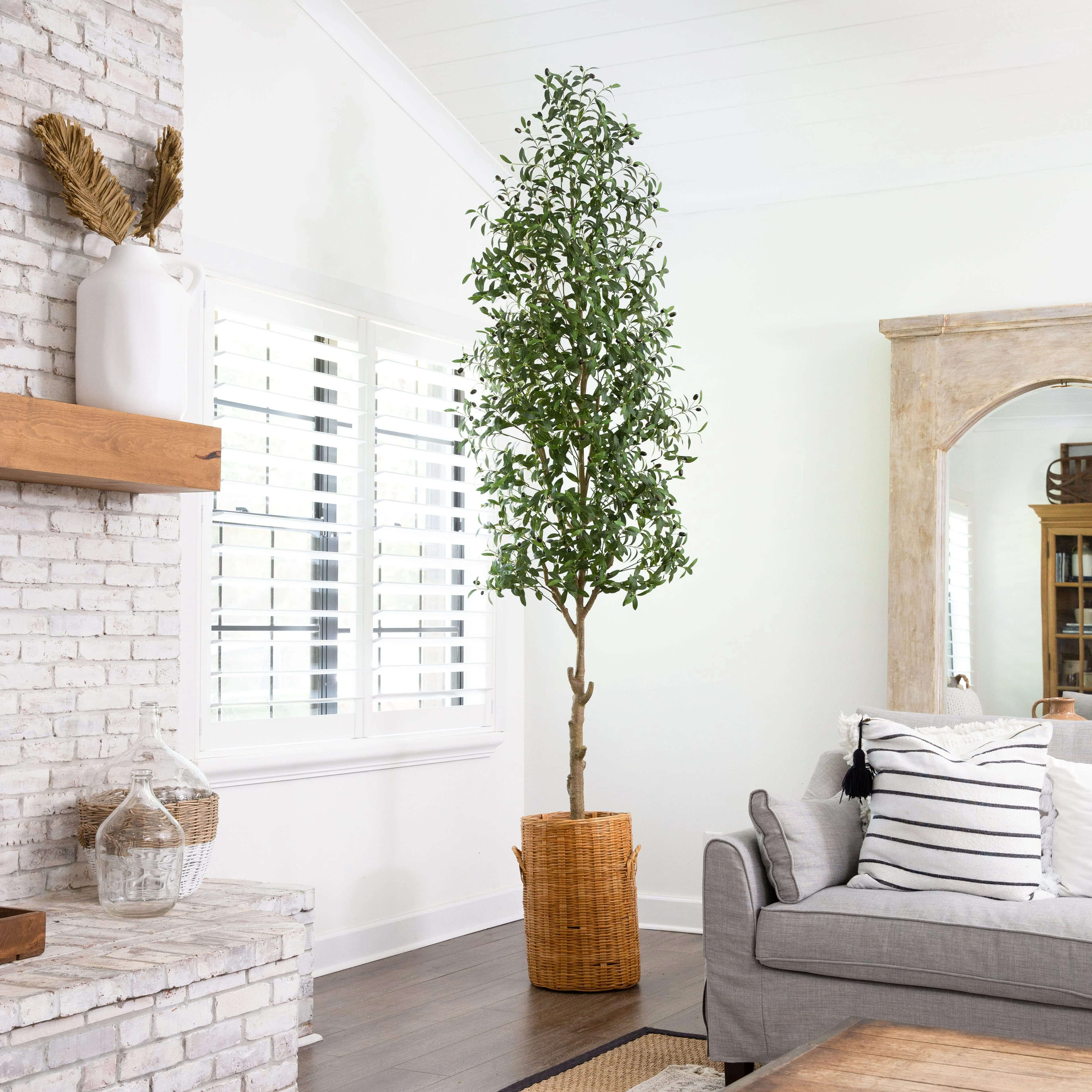 10’ Artificial Olive Tree - Image 3