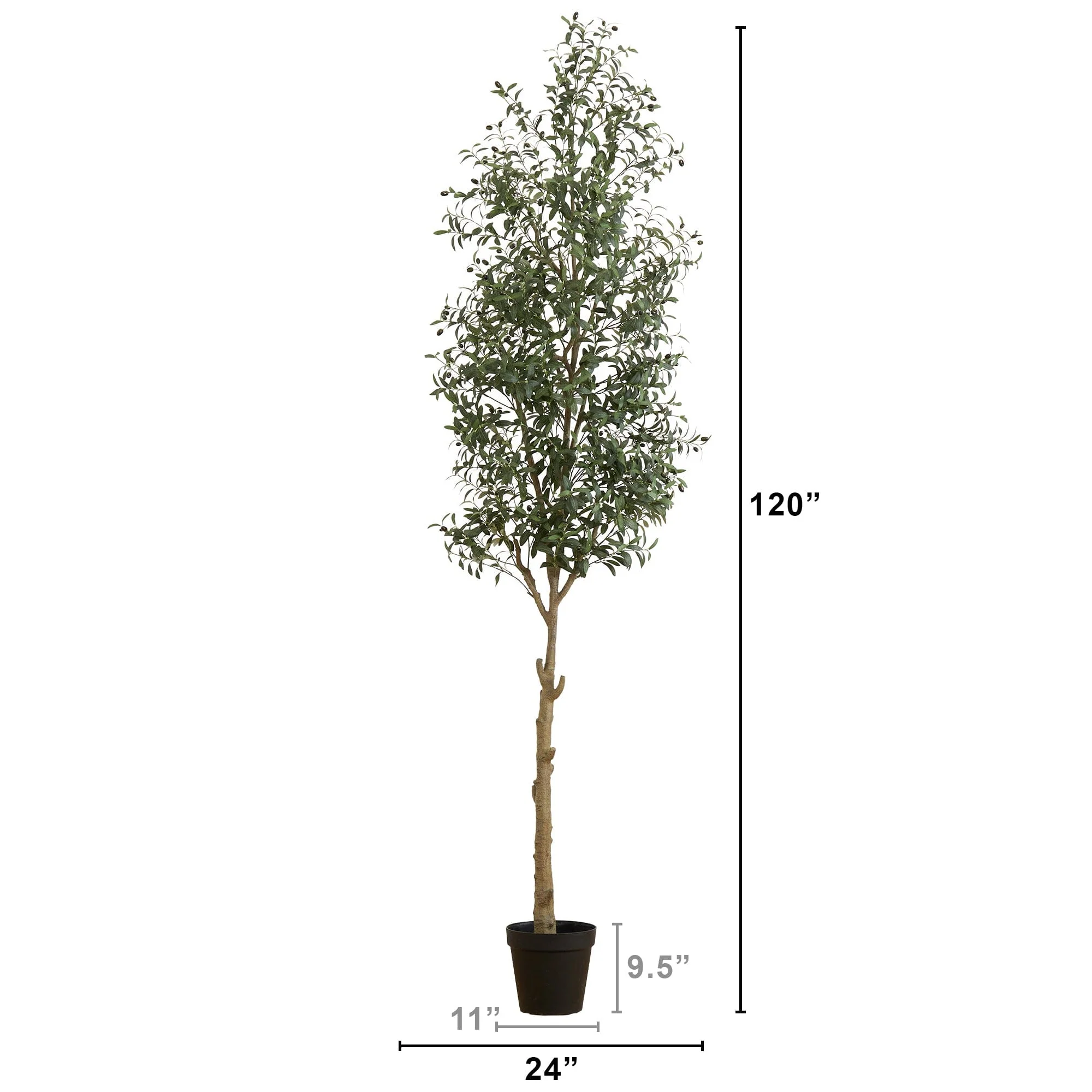 10’ Artificial Olive Tree - Image 6