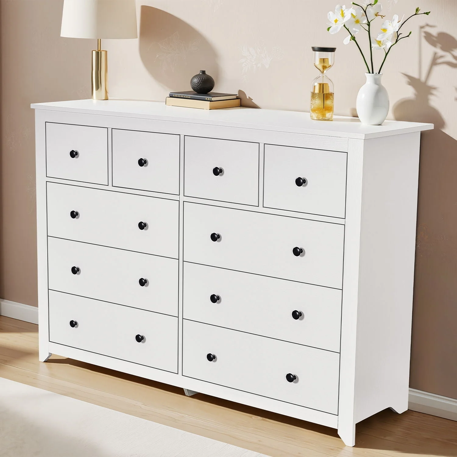 10 Drawer Dresser For Bedroom Ample Storage - Image 7