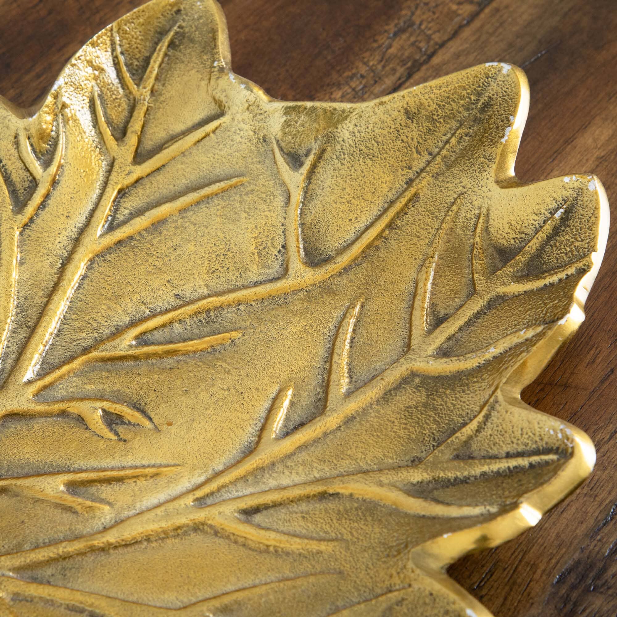 10" Gold Tree of Life Leaf Decorative Accent - Image 2