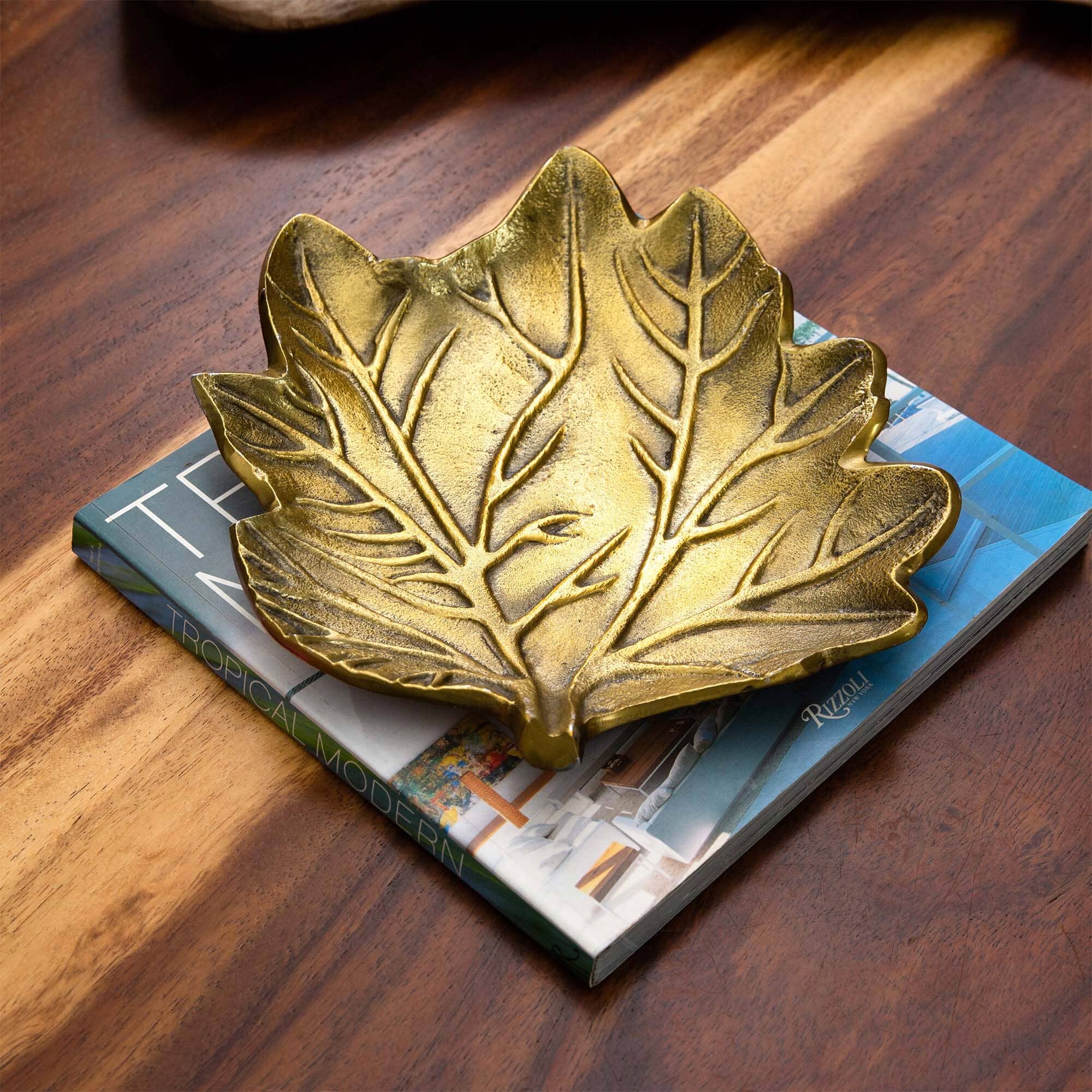 10" Gold Tree of Life Leaf Decorative Accent - Image 3