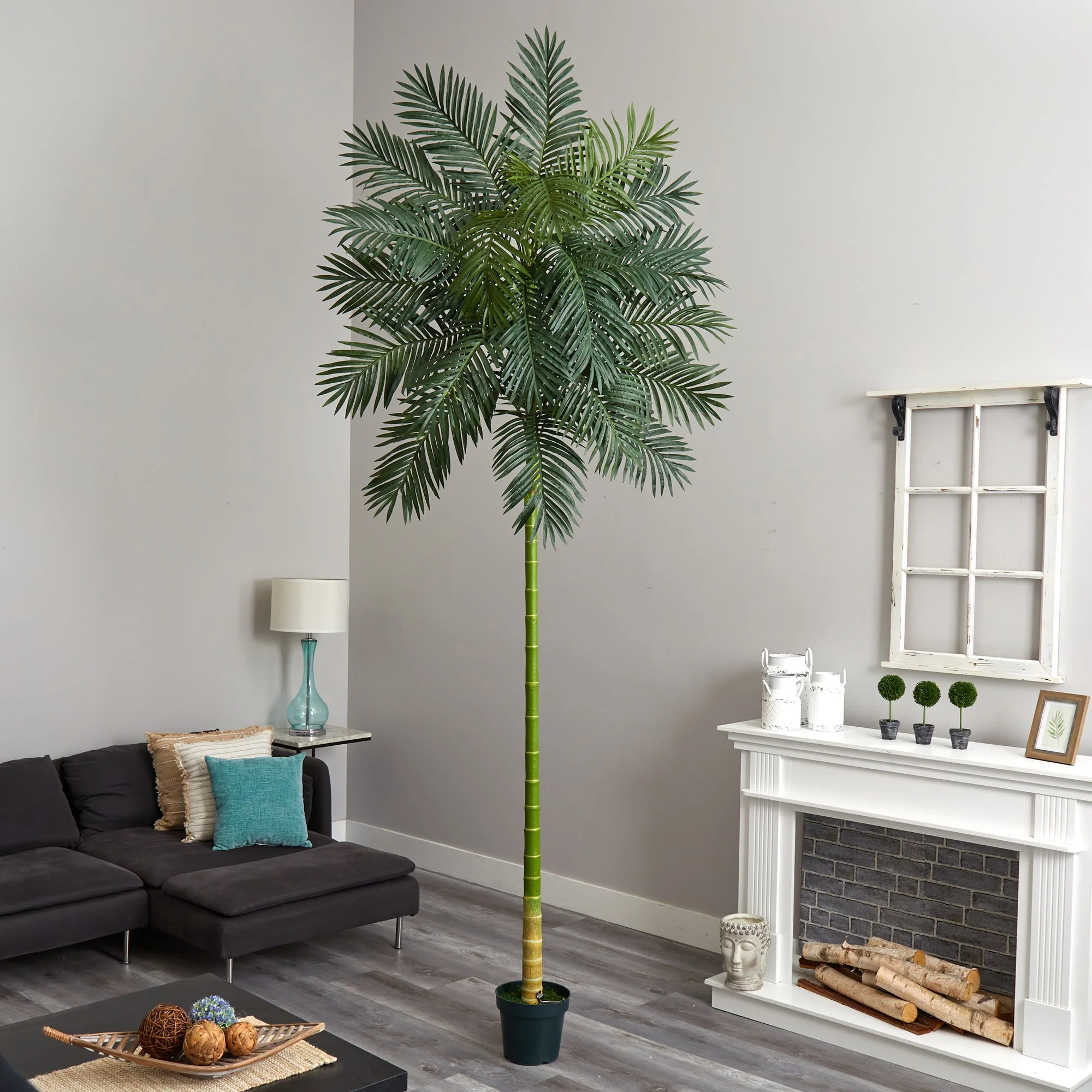 10’ Golden Cane Artificial Palm Tree - Image 5