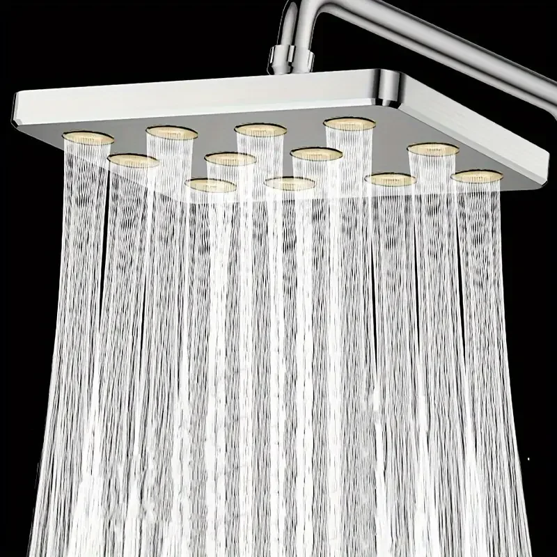 10" Large Overhead Shower Head Pressurized Anti-Block - Image 2