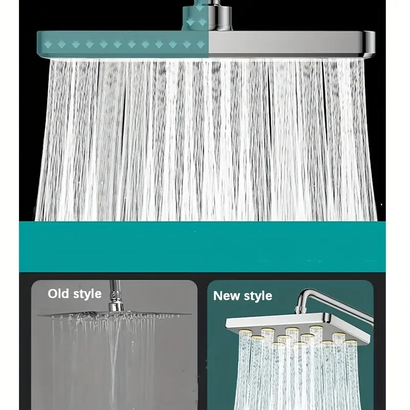 10" Large Overhead Shower Head Pressurized Anti-Block - Image 4