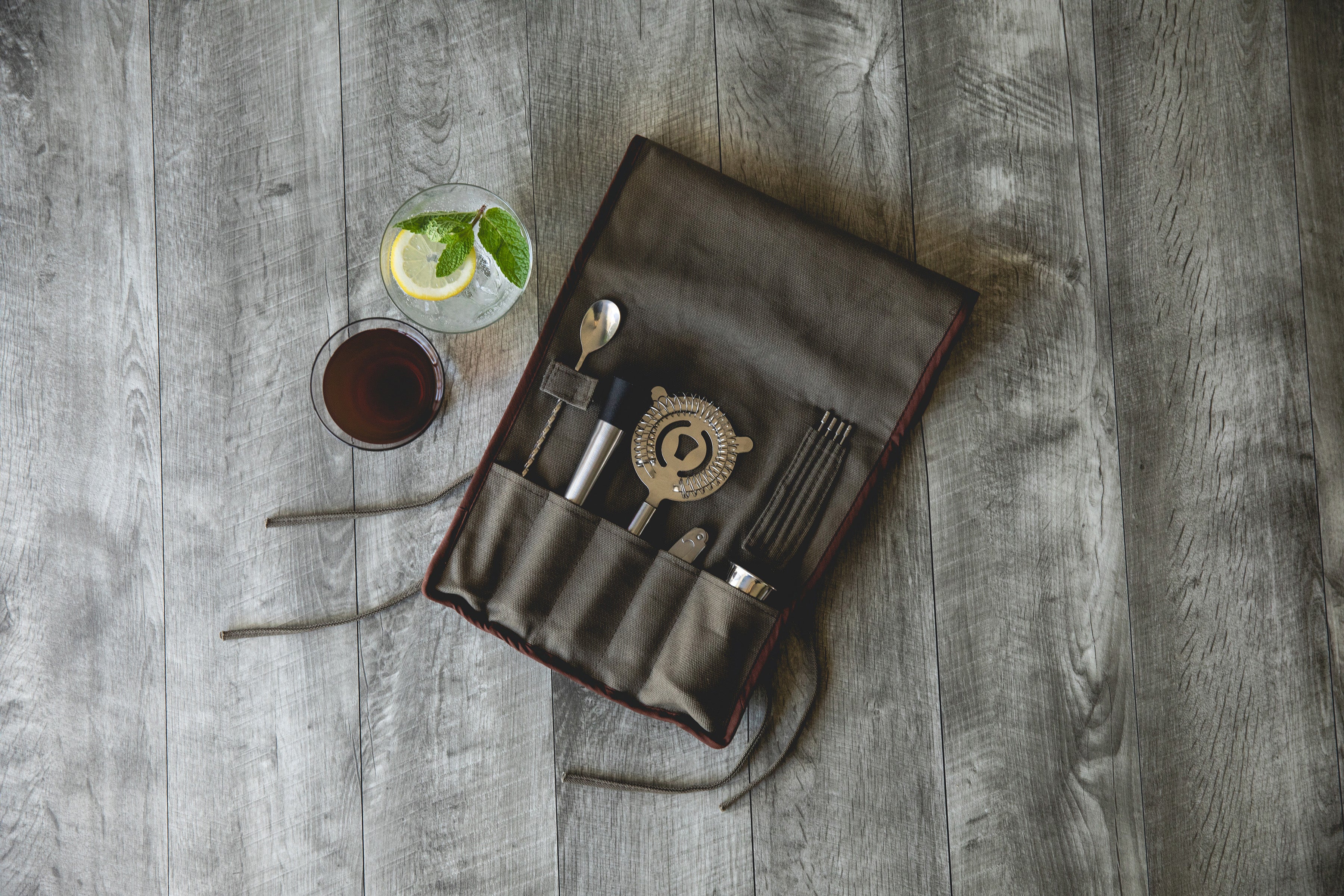 10-Piece Bar Tool Roll Up Kit - Image 14