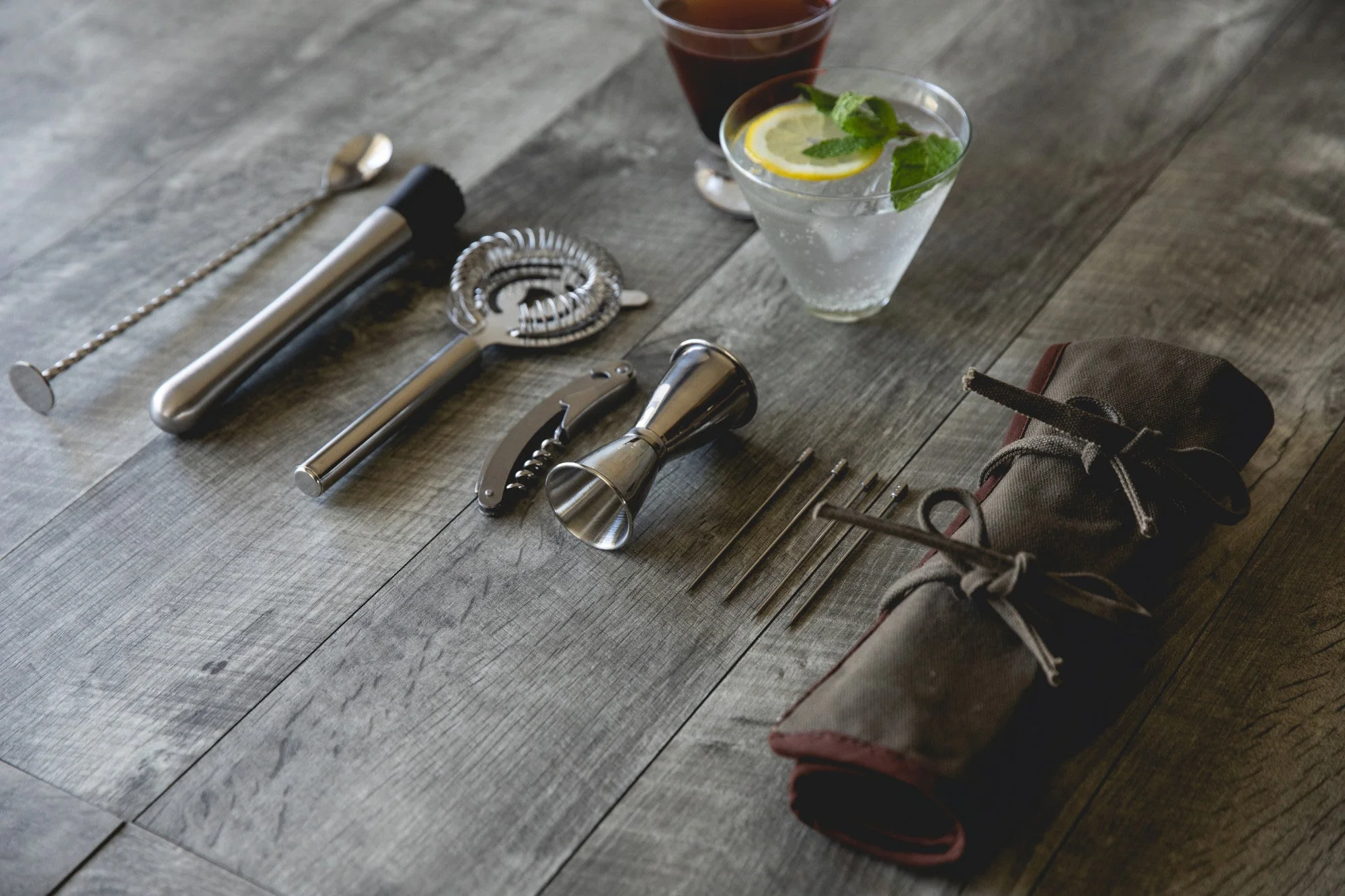 10-Piece Bar Tool Roll Up Kit - Image 15
