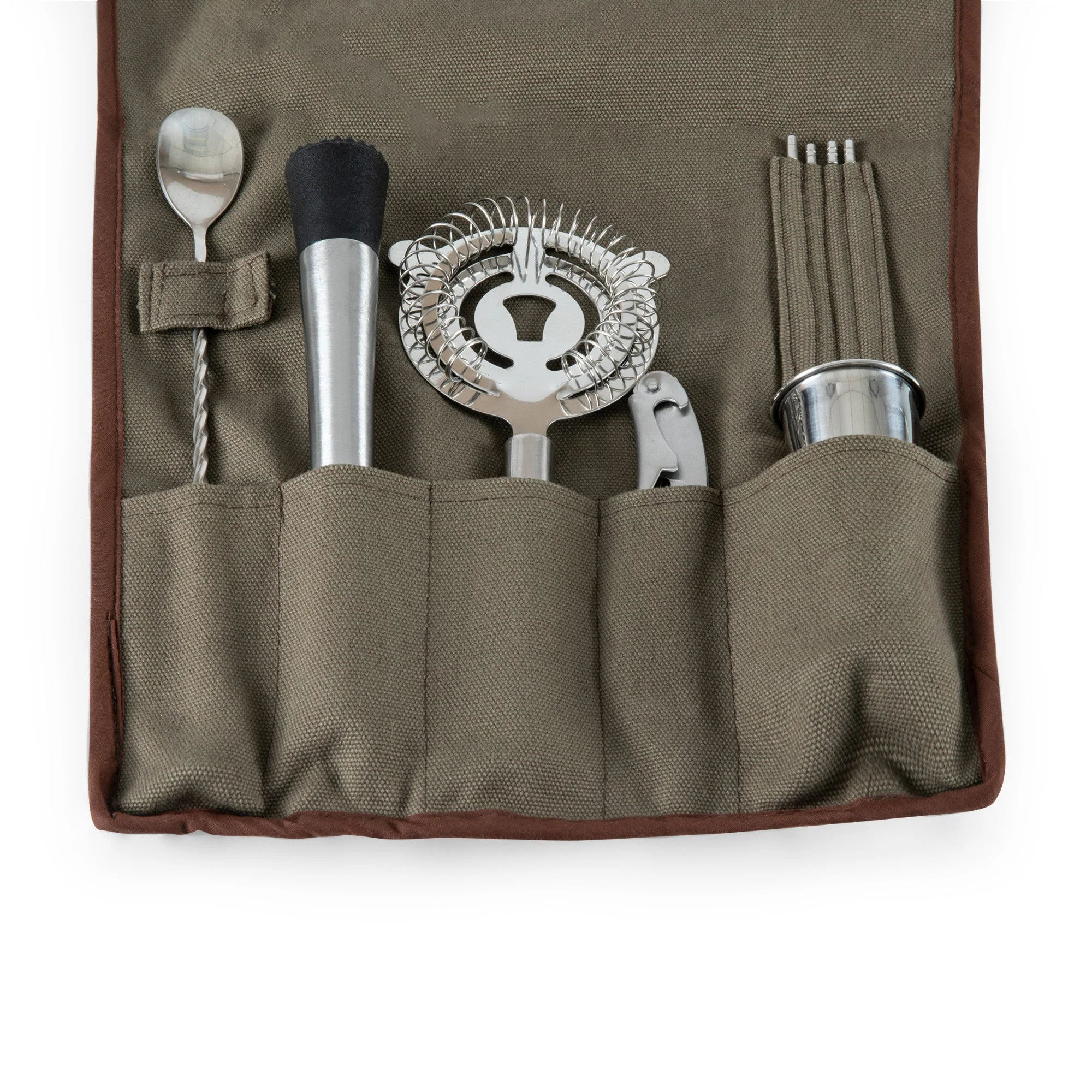 10-Piece Bar Tool Roll Up Kit - Image 7