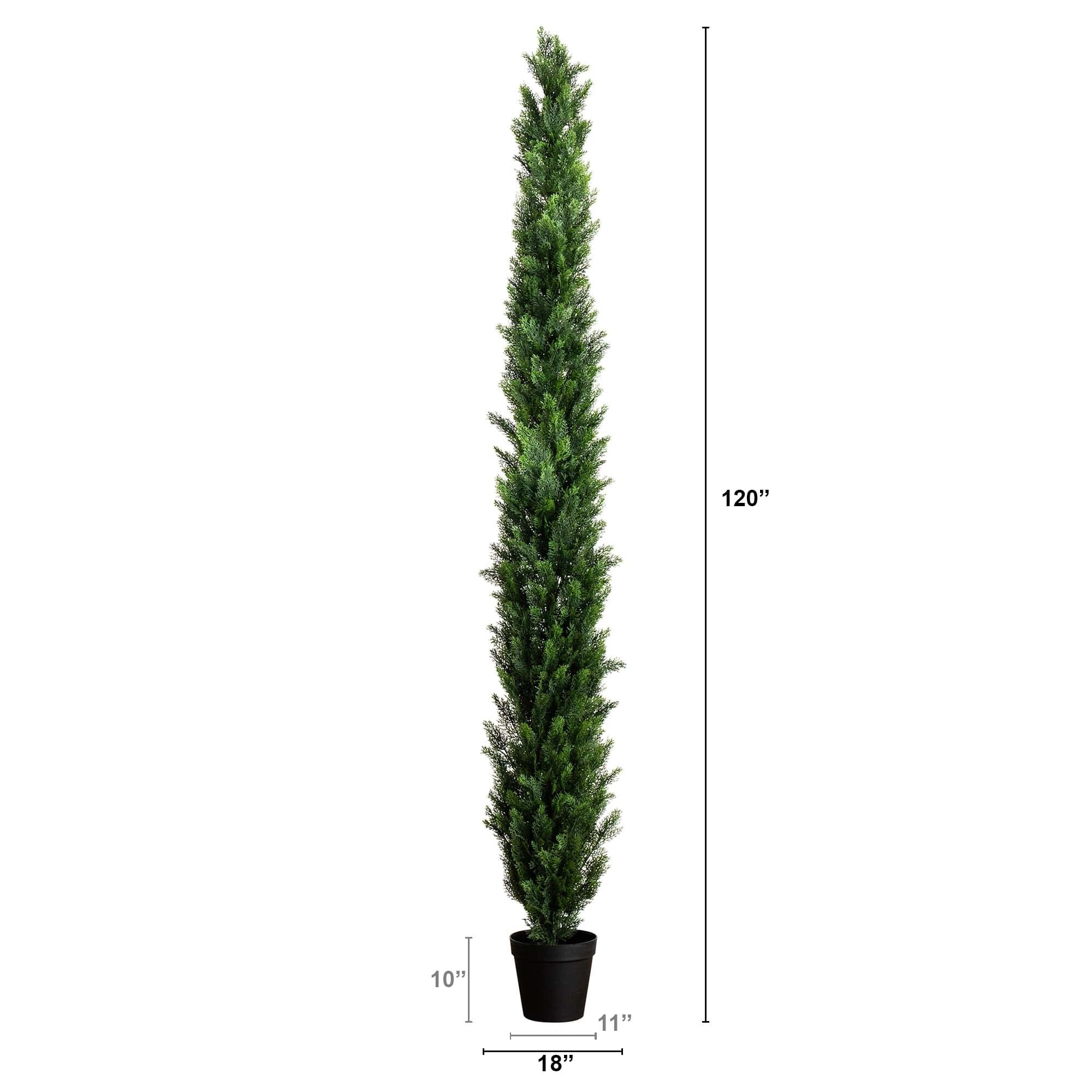 10' UV Resistant Artificial Cedar Pine Tree (Indoor/Outdoor) - Image 5