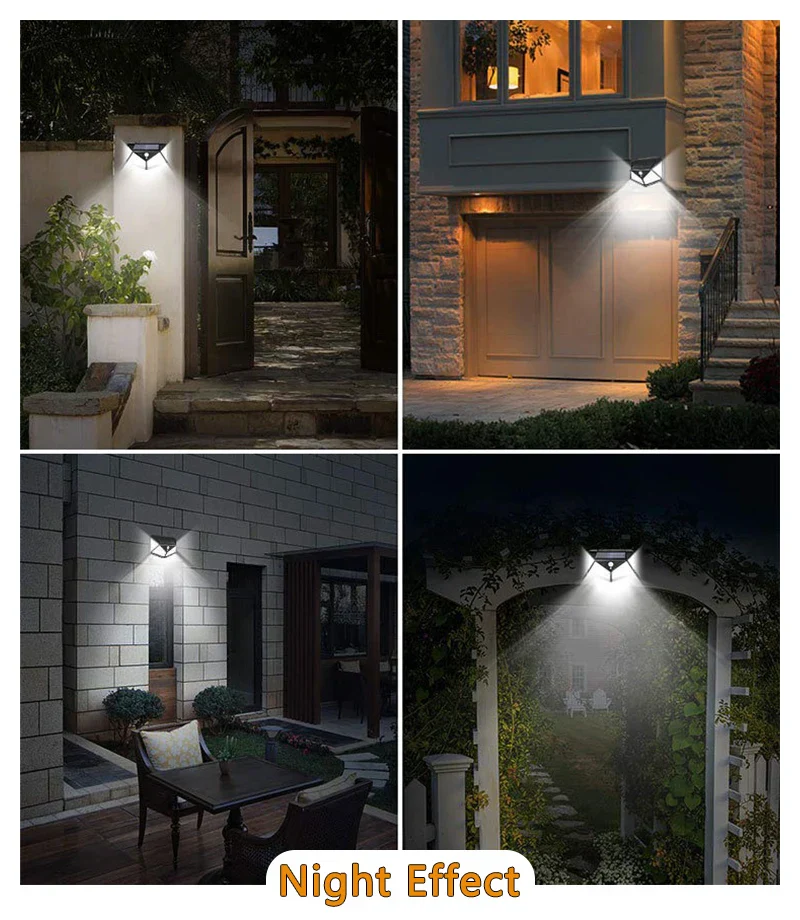 100 LED Solar Motion Sensor Light – Outdoor Waterproof Wall Lamp for Garden & Yard - Image 9