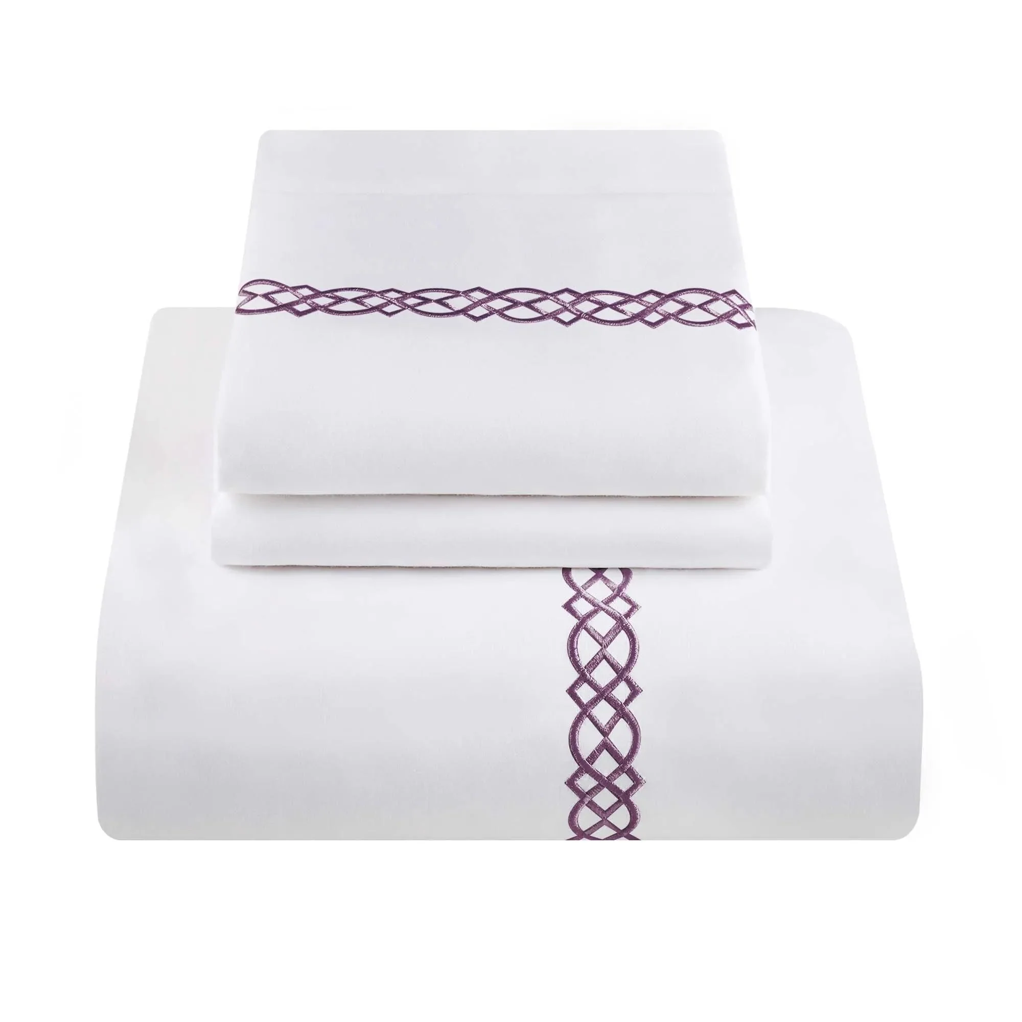 1000 Thread Count Egyptian Cotton Embroidered Duvet Cover Set - Image 3