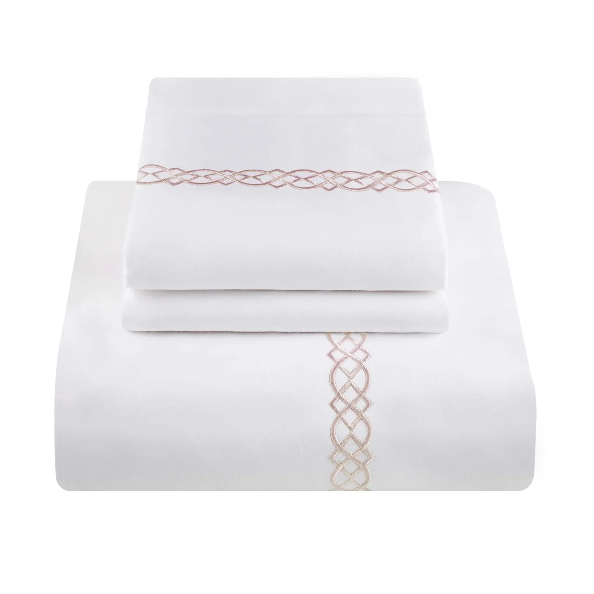 1000 Thread Count Egyptian Cotton Embroidered Duvet Cover Set - Image 7