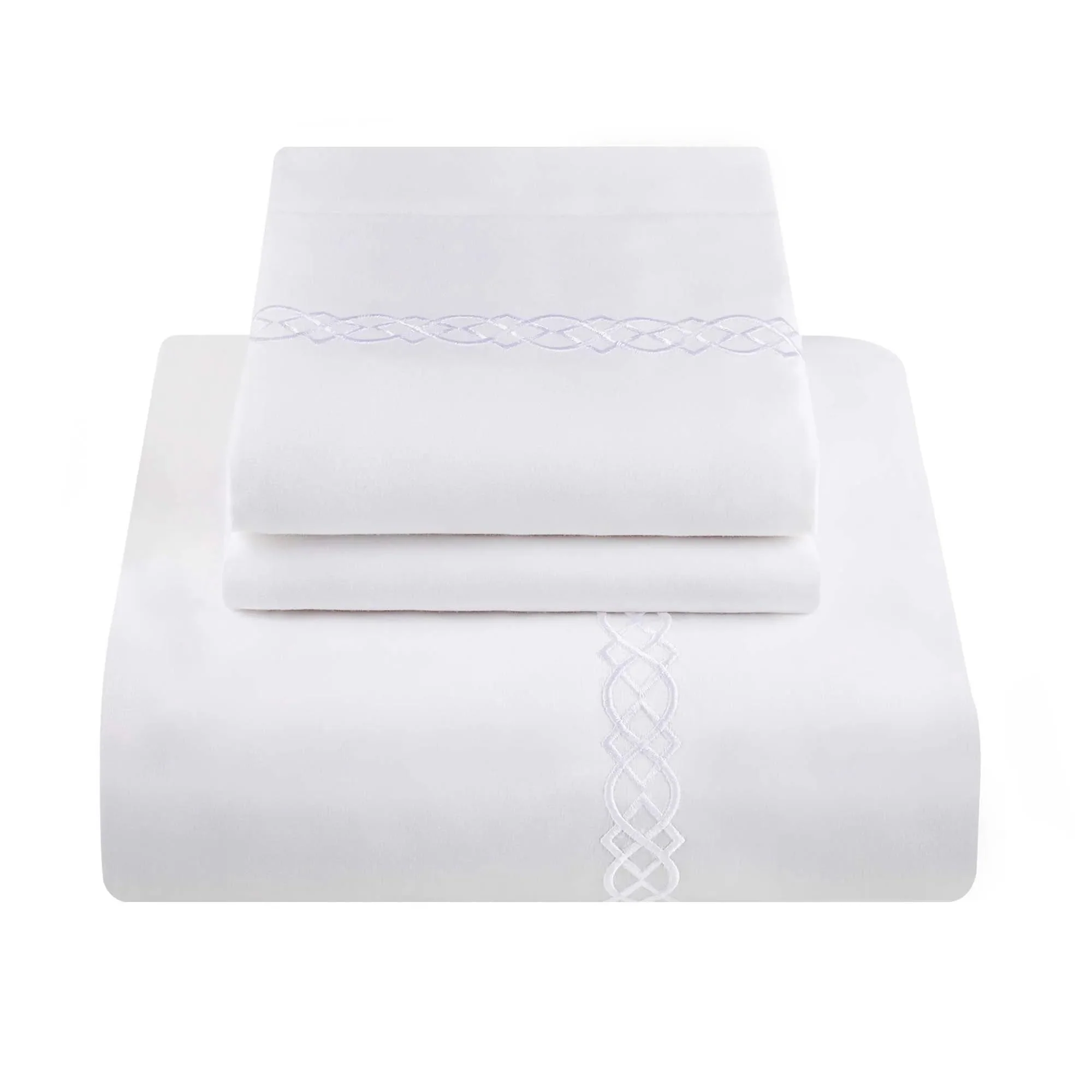 1000 Thread Count Egyptian Cotton Embroidered Duvet Cover Set - Image 8