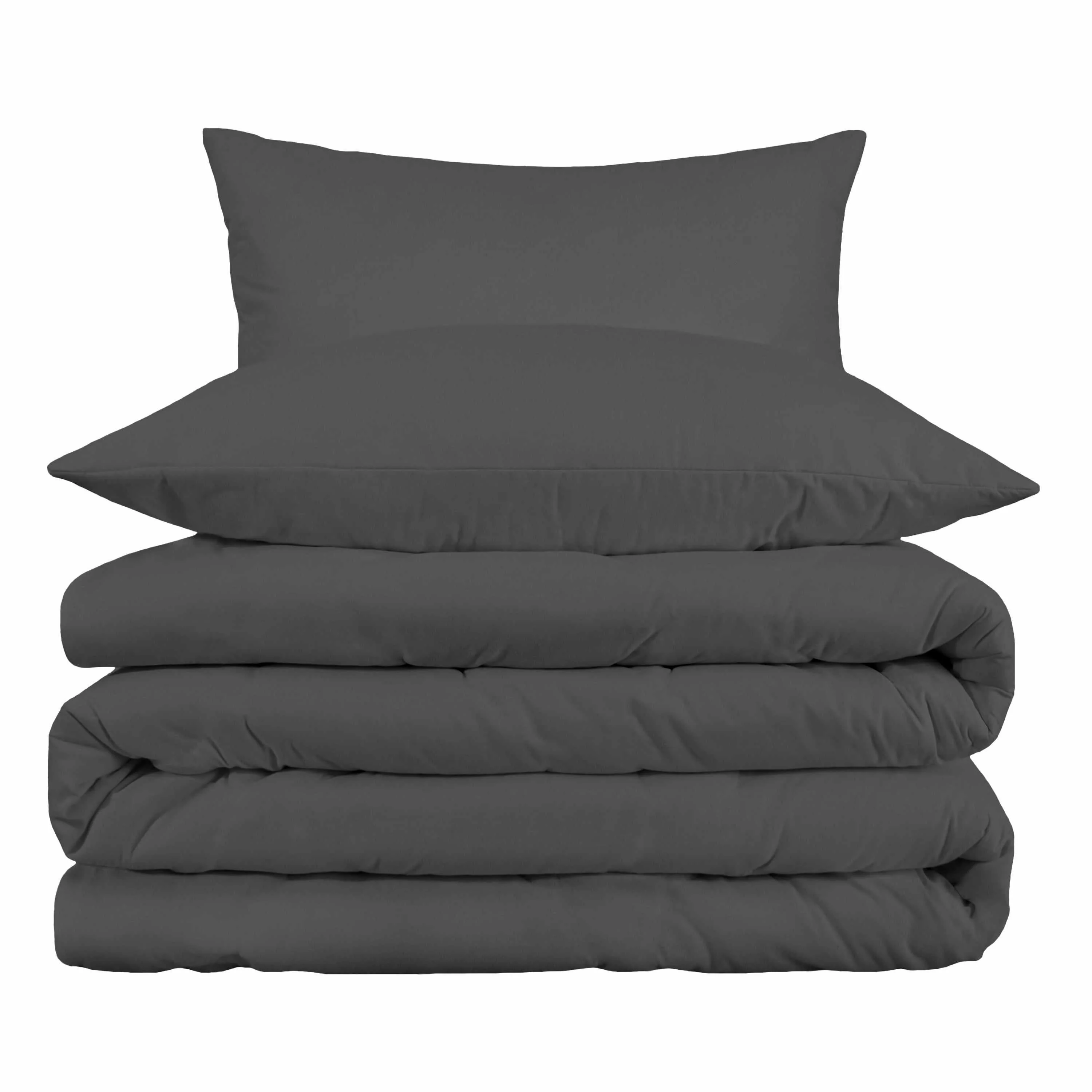 1000 Thread Count Egyptian Cotton Solid Duvet Cover Set - Image 22
