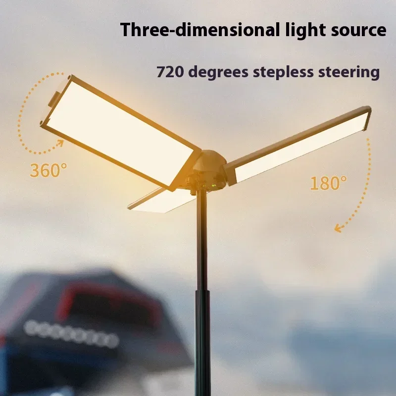 1000LM Rechargeable Camping Lantern Retractable Work Light Hiking Emergency - Image 4