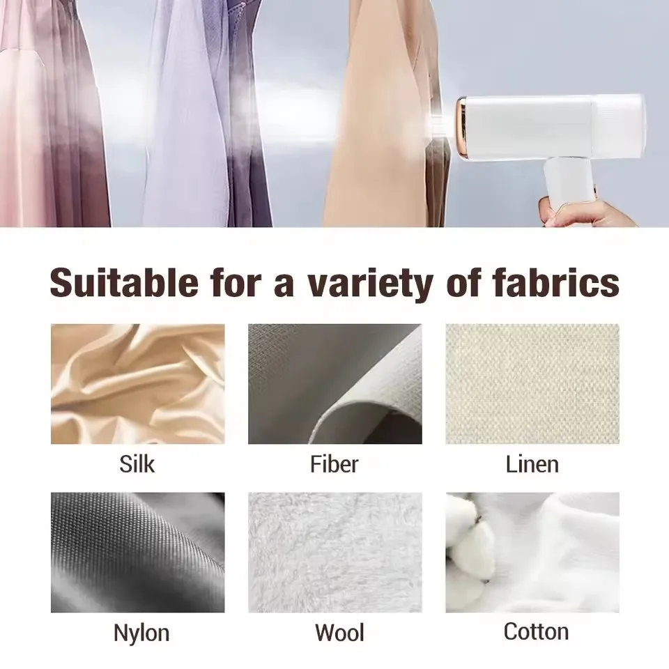 1000W Handheld Garment Steamer Fast Heat Portable Fabric Iron for Travel - Image 4