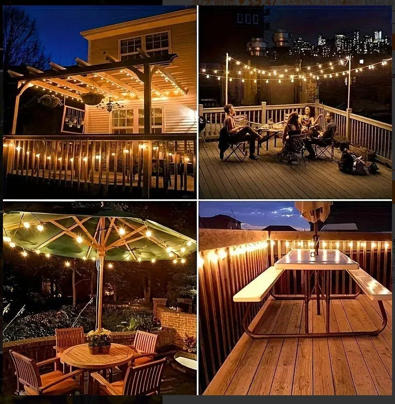 100FT Solar String Lights Outdoor – Waterproof LED Globe Lights for Patio & Garden - Image 11