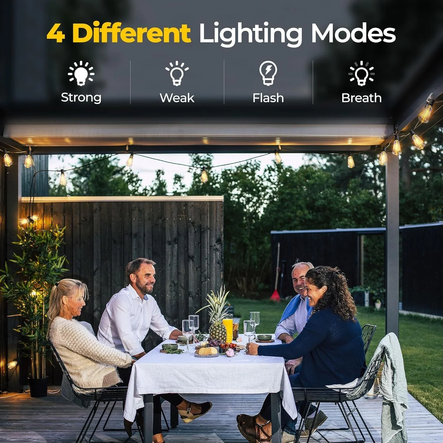 100FT Solar String Lights Outdoor – Waterproof LED Globe Lights for Patio & Garden - Image 7
