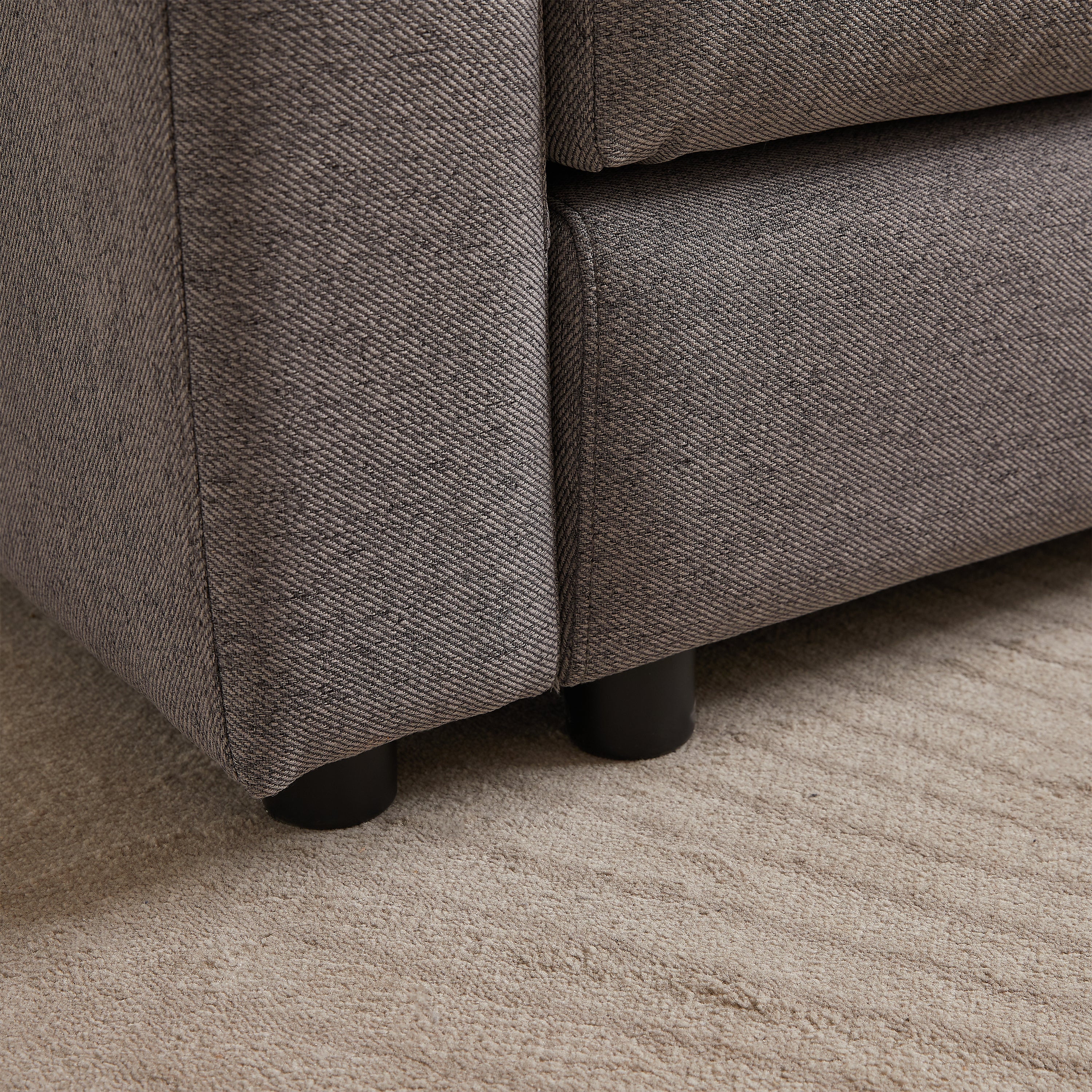 102.2 Inch Combination Modular Sofa with Ottoman Grey - Image 13