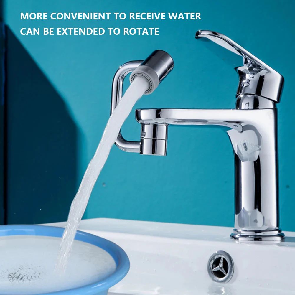 1080° Rotating Faucet Extender Kitchen Tap Aerator Dual Spray Sink Attachment - Image 4