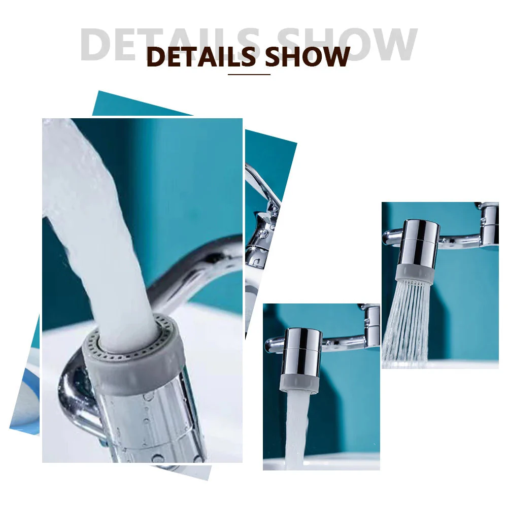 1080° Rotating Faucet Extender Kitchen Tap Aerator Dual Spray Sink Attachment - Image 5
