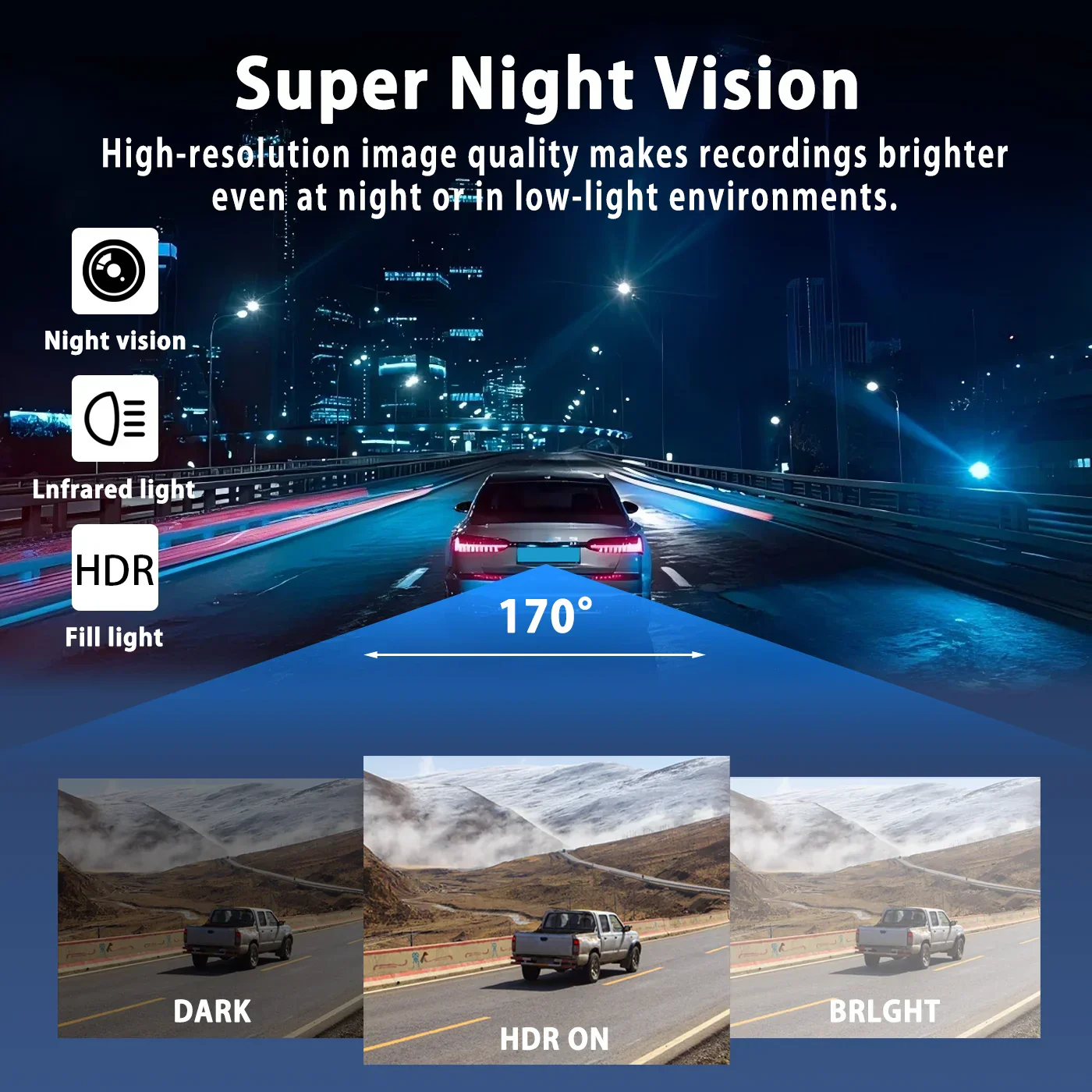 1080P Car DVR Dash Cam 4-Channel with Night Vision and G-Sensor - Image 4