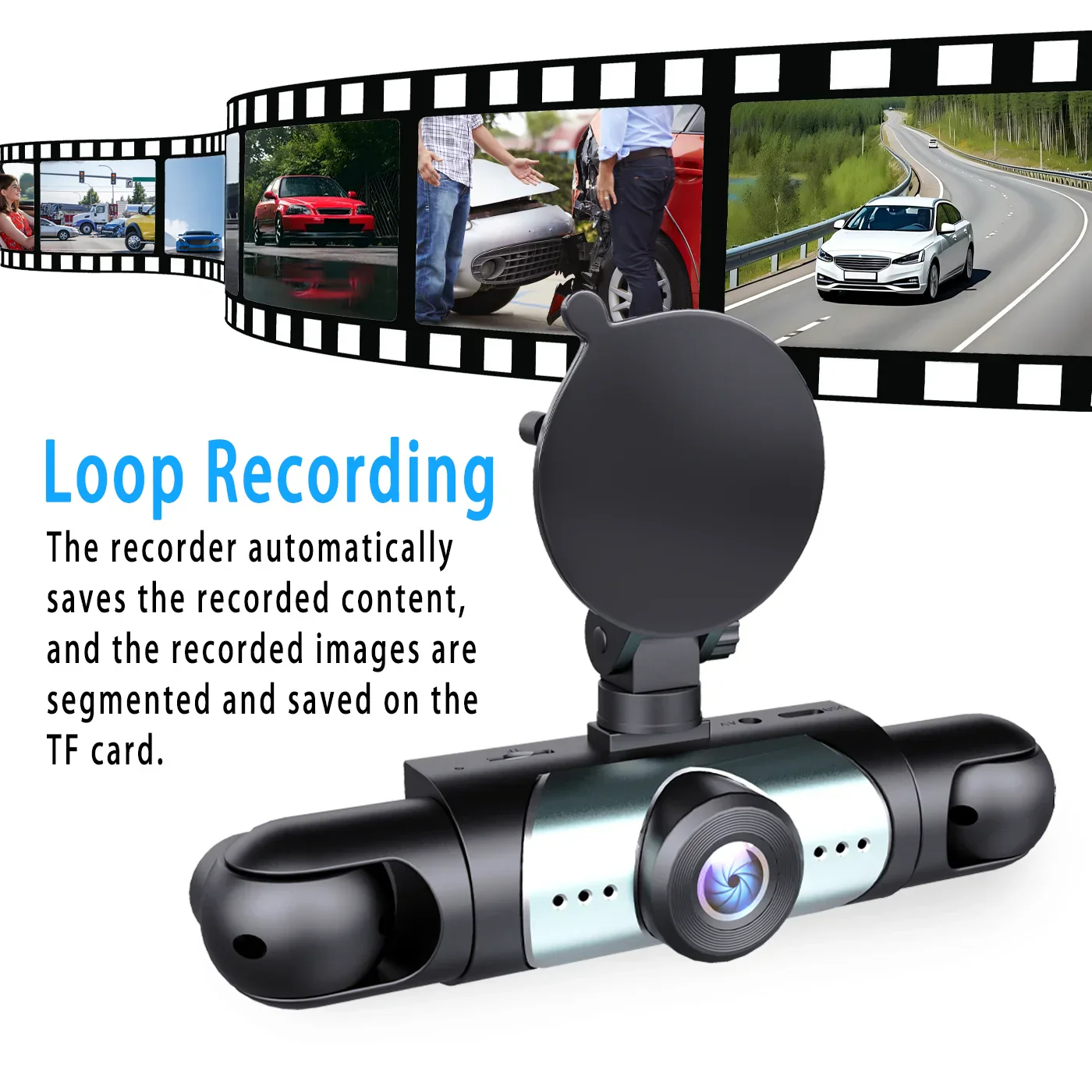 1080P Car DVR Dash Cam 4-Channel with Night Vision and G-Sensor - Image 5