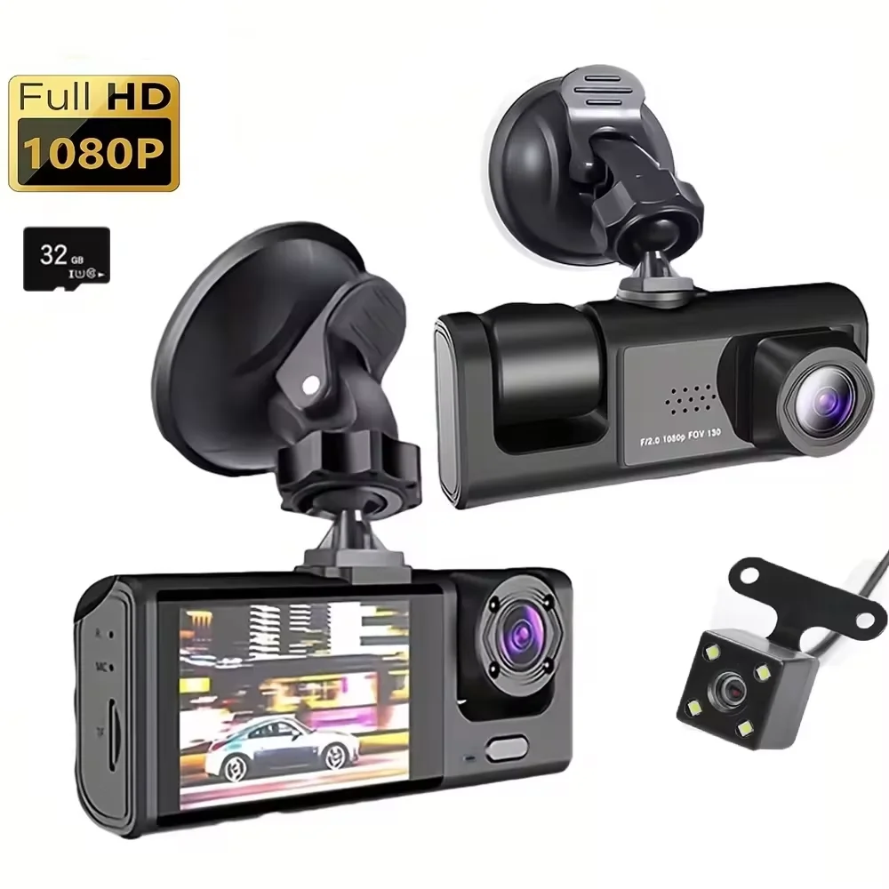 1080P Dash Cam with IR Night Vision and 3-Channel Recording - Image 10