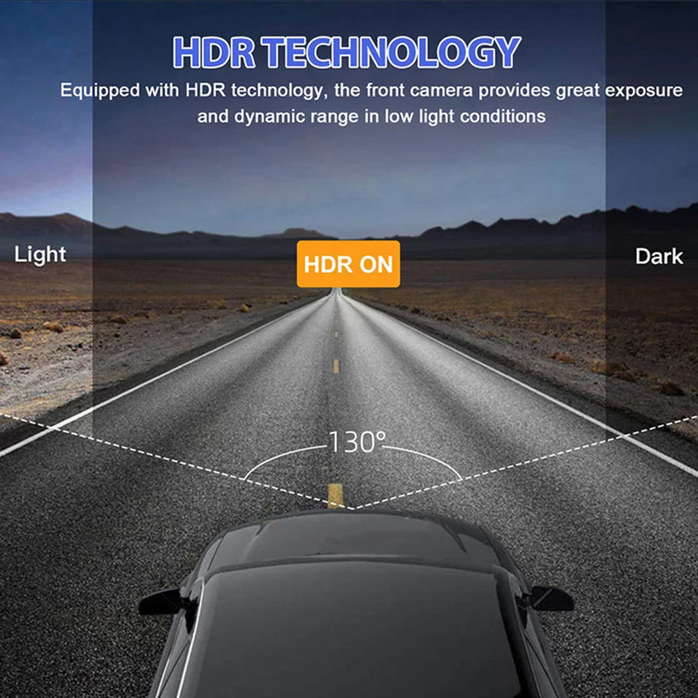 1080P Dash Cam with IR Night Vision and 3-Channel Recording - Image 6