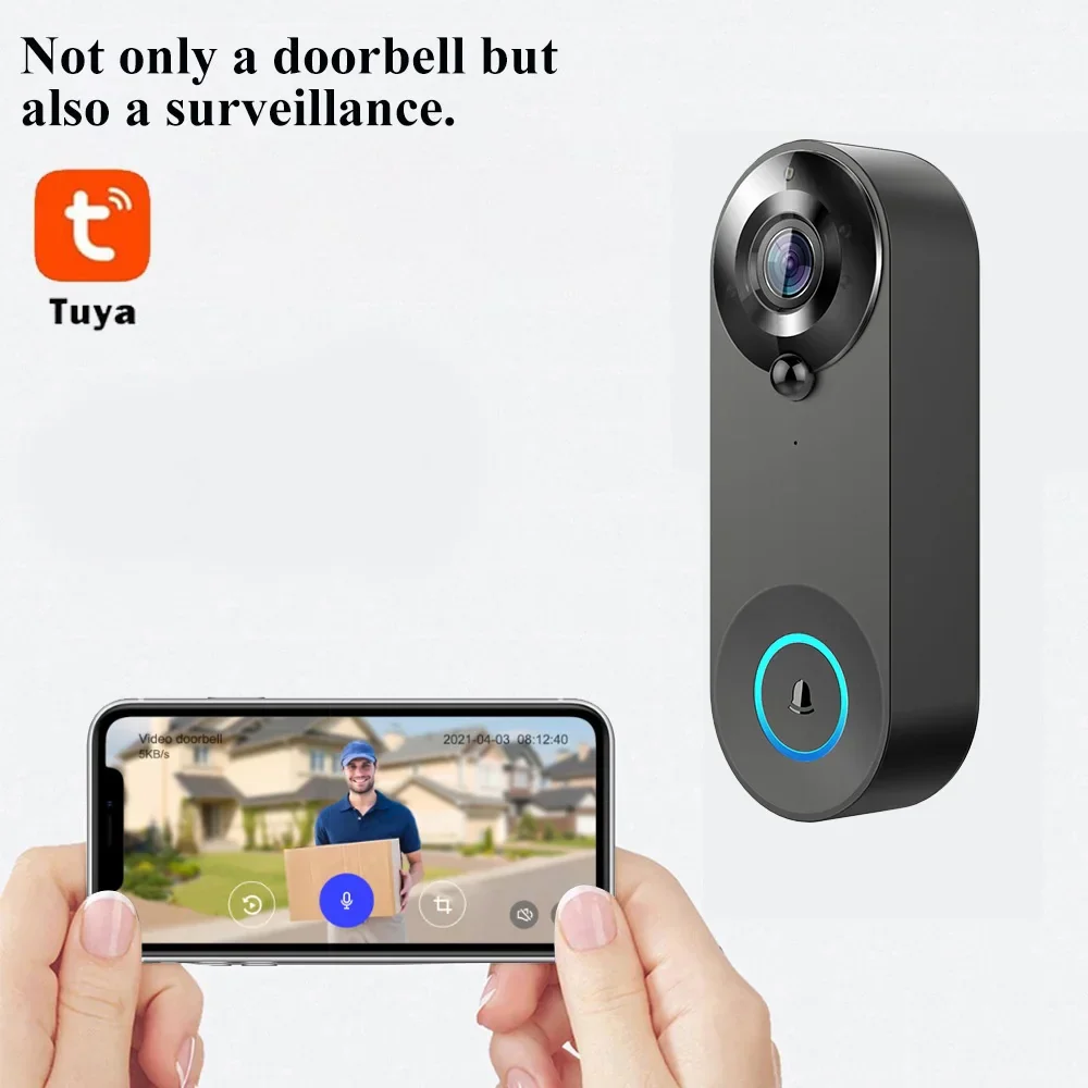 1080P Smart Video Doorbell WiFi Camera PIR Motion Detection Two Way Audio - Image 5