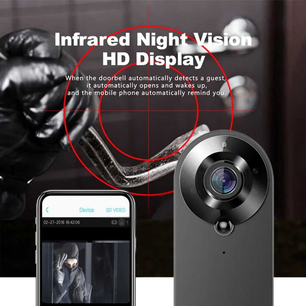 1080P Smart Video Doorbell WiFi Camera PIR Motion Detection Two Way Audio - Image 7