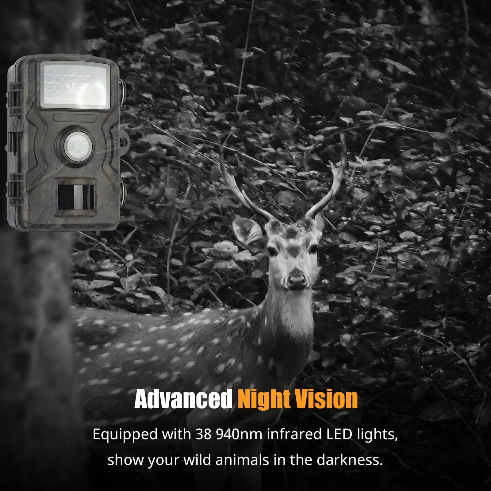 1080P Trail Camera 16MP Night Vision Wildlife Hunting Camera IP66 Waterproof - Image 5
