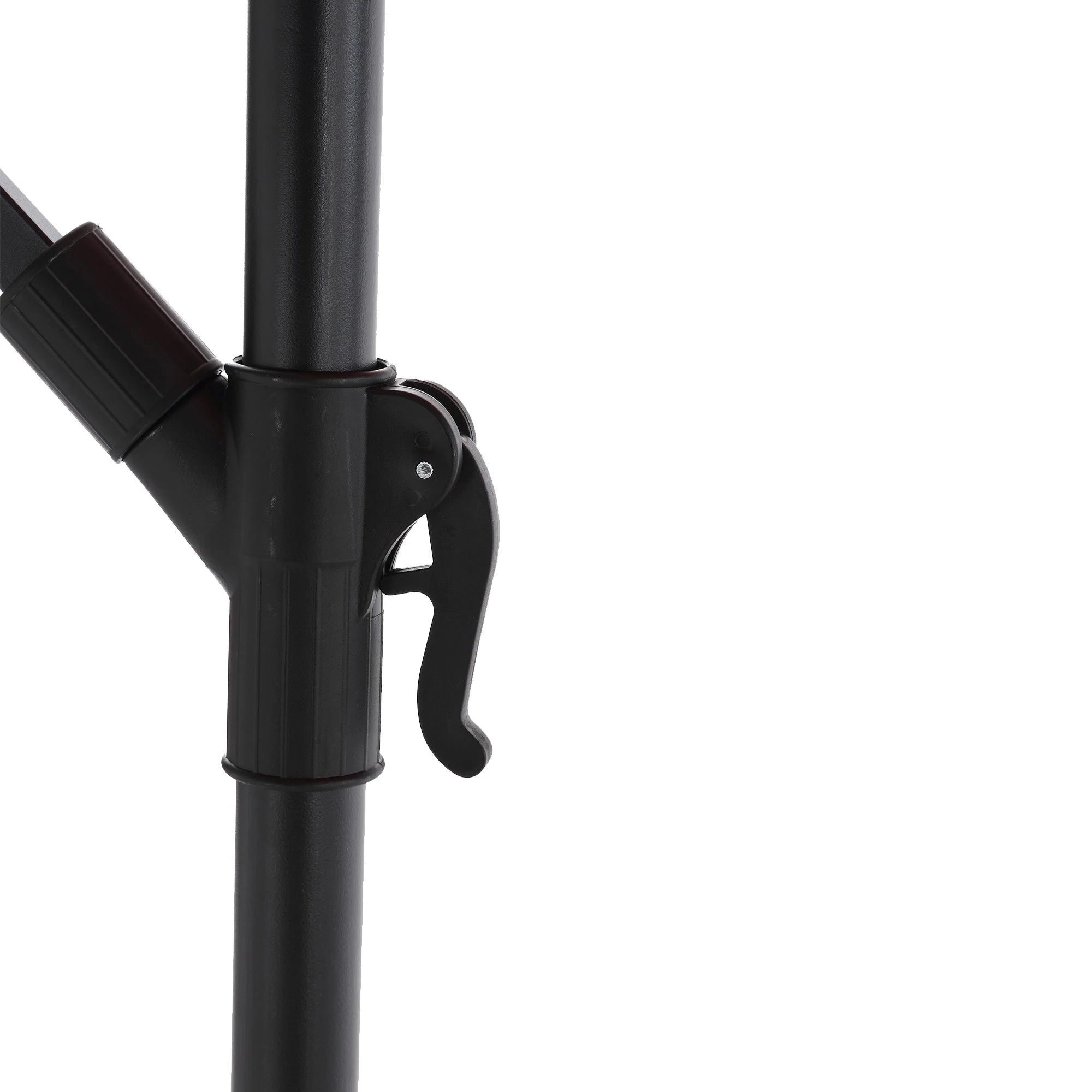 10ft Solar LED Offset Hanging Market Patio Umbrella (Khaki) - Image 12