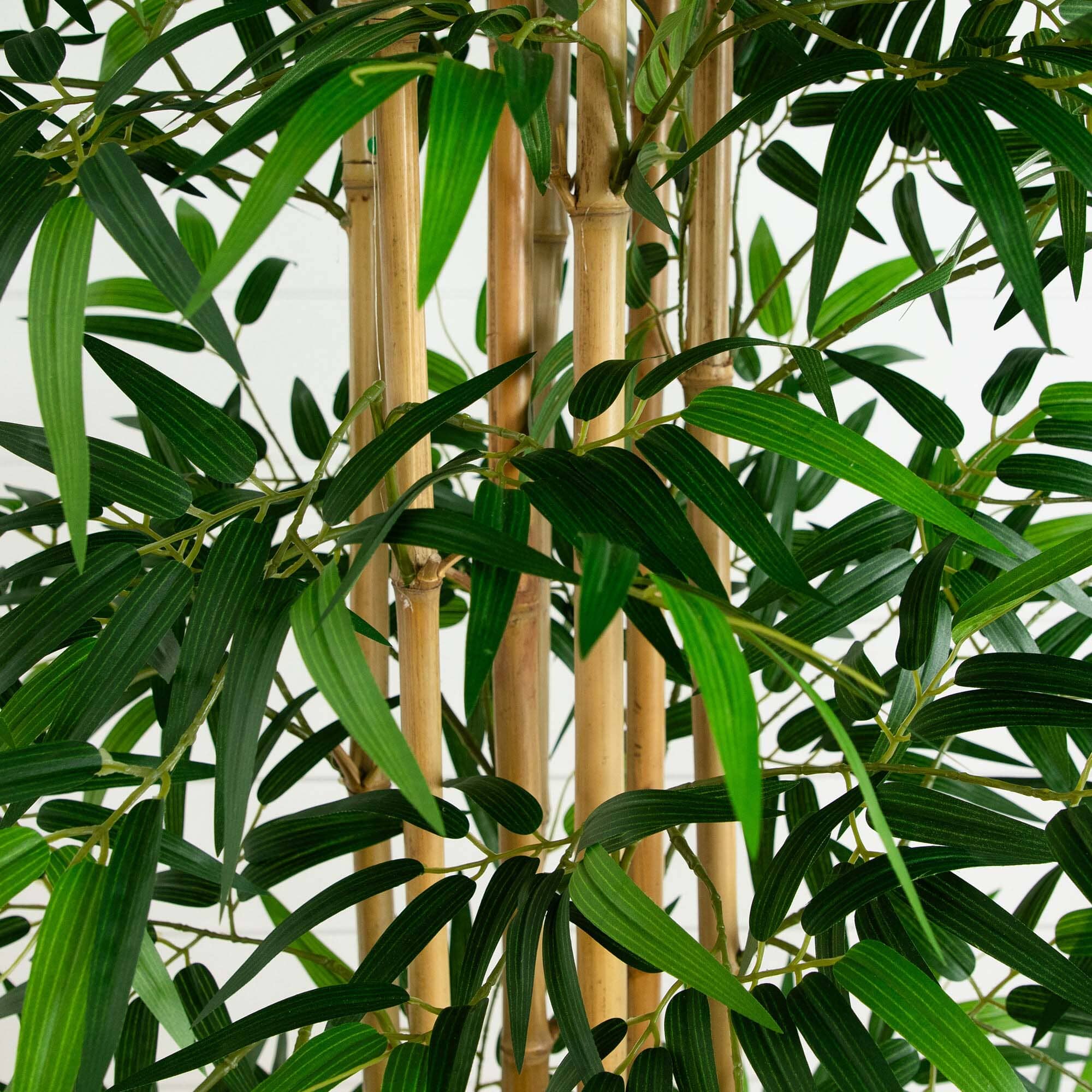 11’ Artificial Bamboo Tree with Real Bamboo Trunks - Image 2