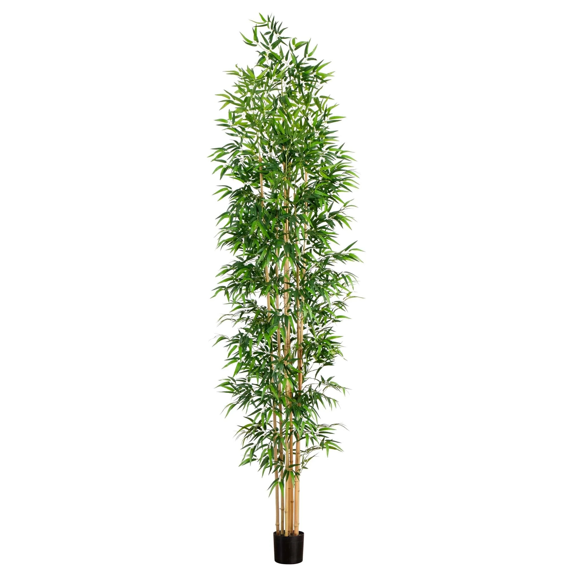 11’ Artificial Bamboo Tree with Real Bamboo Trunks - Image 7