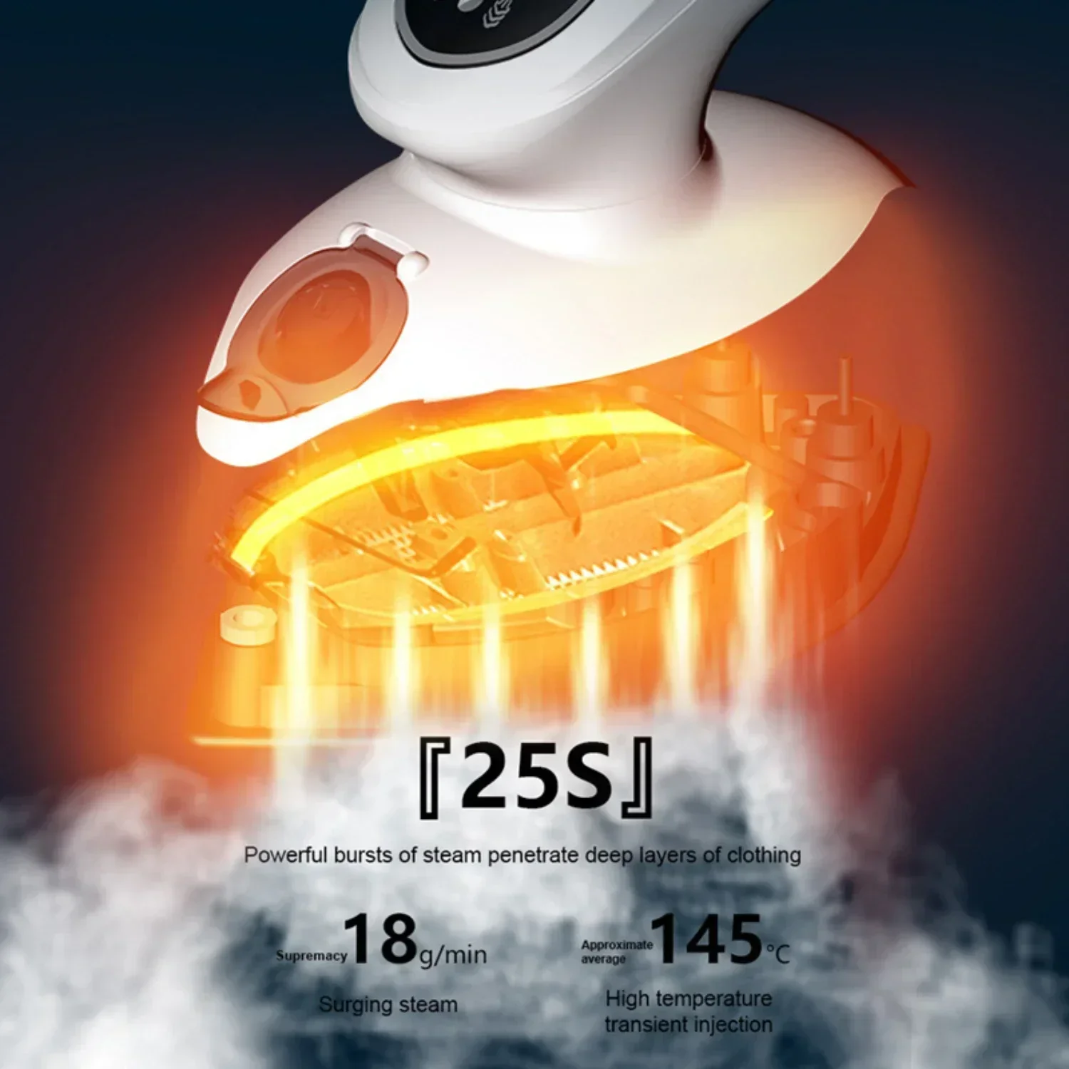 1100W Handheld Garment Steamer Portable Steam Iron Cleaner for Home Travel - Image 5