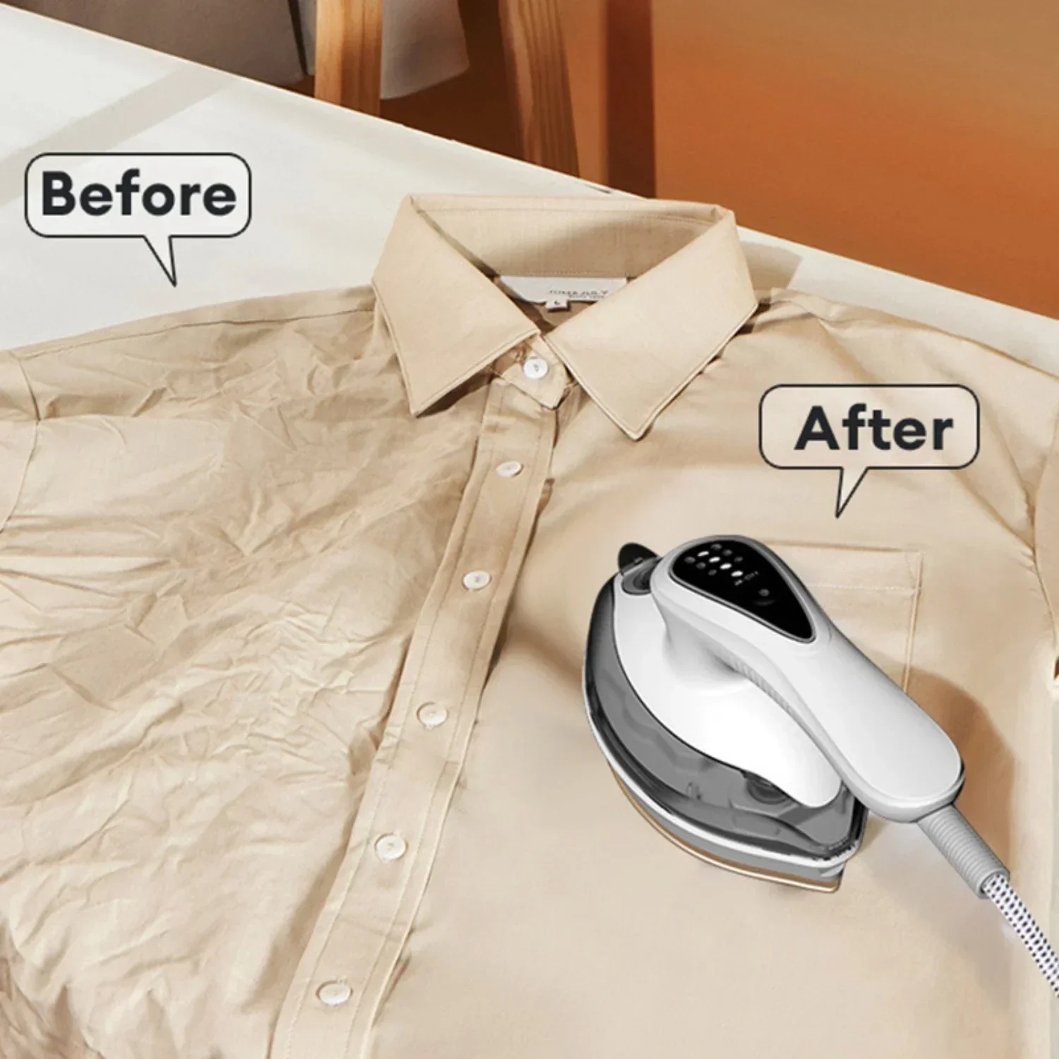 1100W Handheld Garment Steamer Portable Steam Iron Cleaner for Home Travel - Image 8