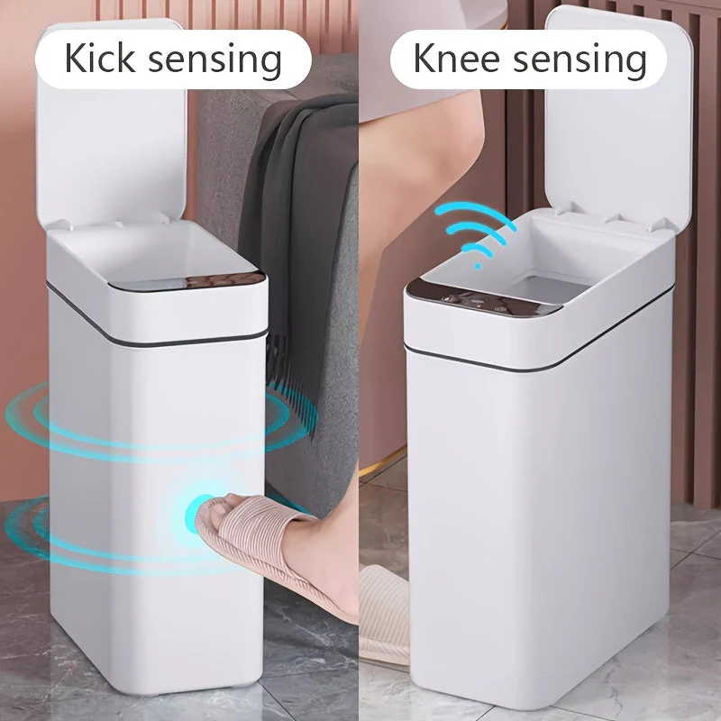 11L Motion Sensor Trash Can Slim Touchless Bathroom Kitchen Bin - Image 10
