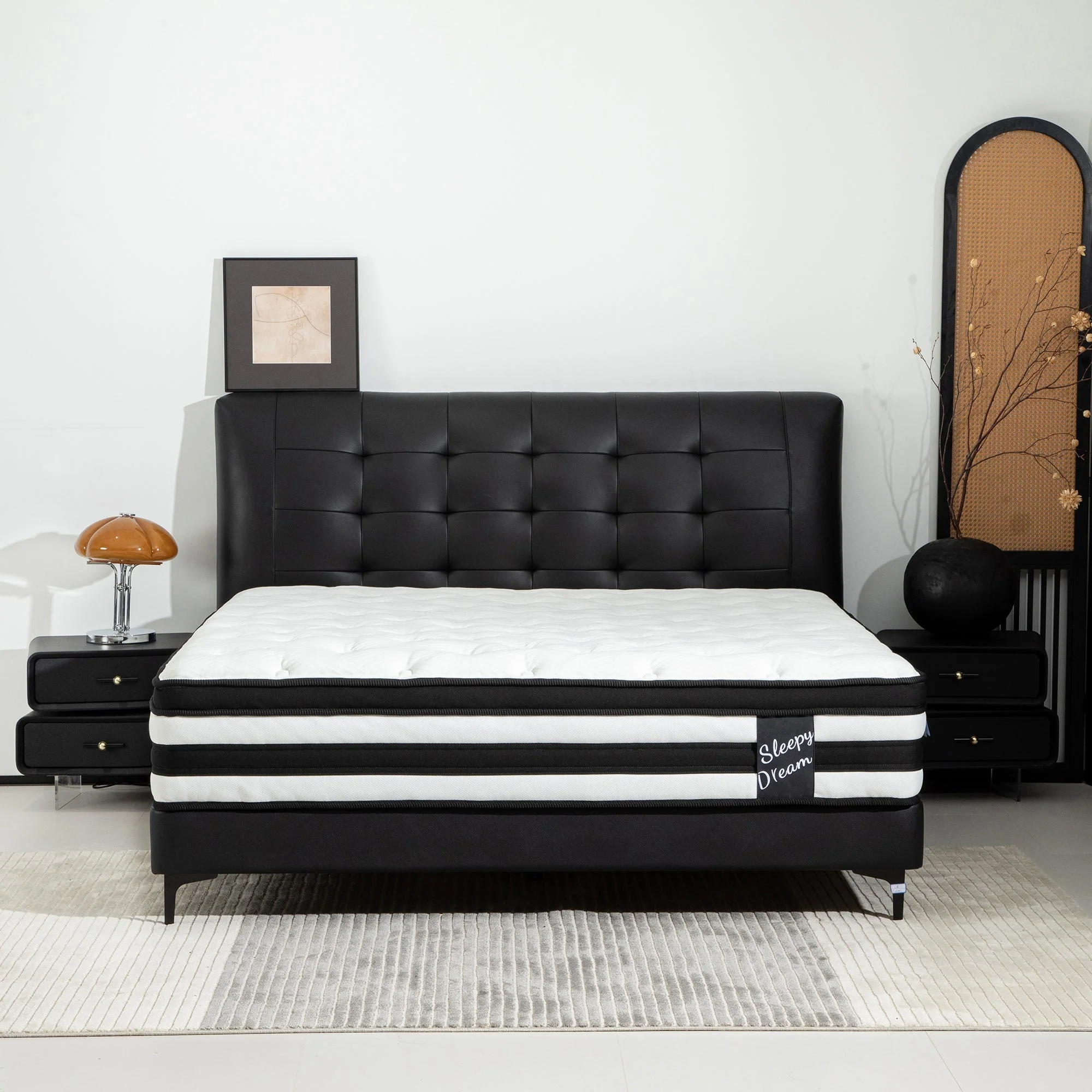 12 Inch Queen Size Hybrid Mattress with Memory Foam and Pocket Springs - Image 2
