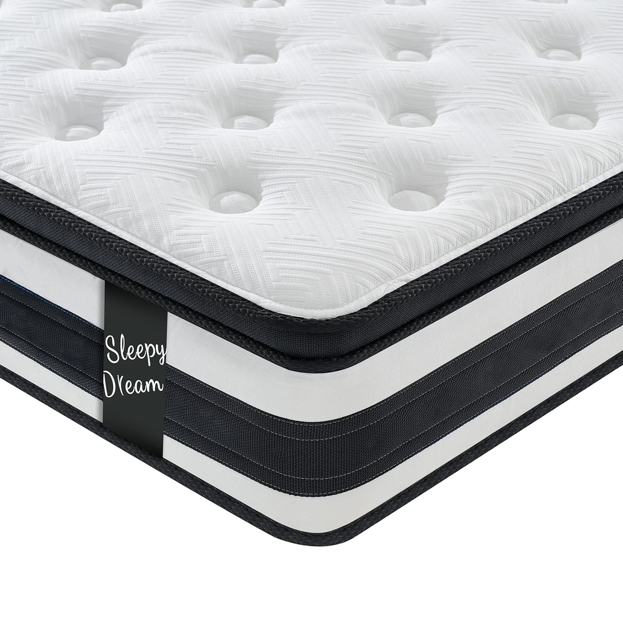 12 Inch Queen Size Hybrid Mattress with Memory Foam and Pocket Springs - Image 6
