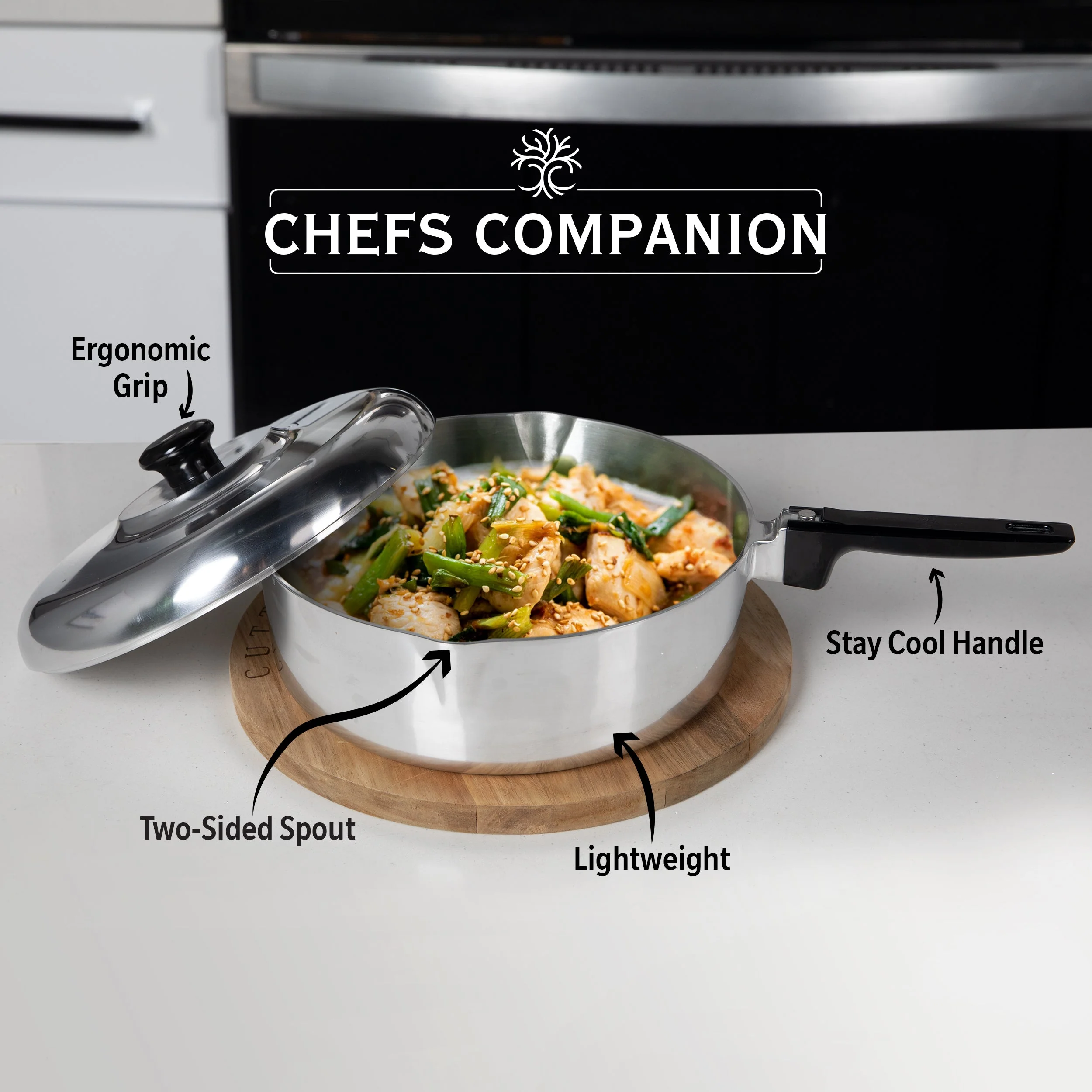 12 Inch Sauté Pan with Lid - Image 7