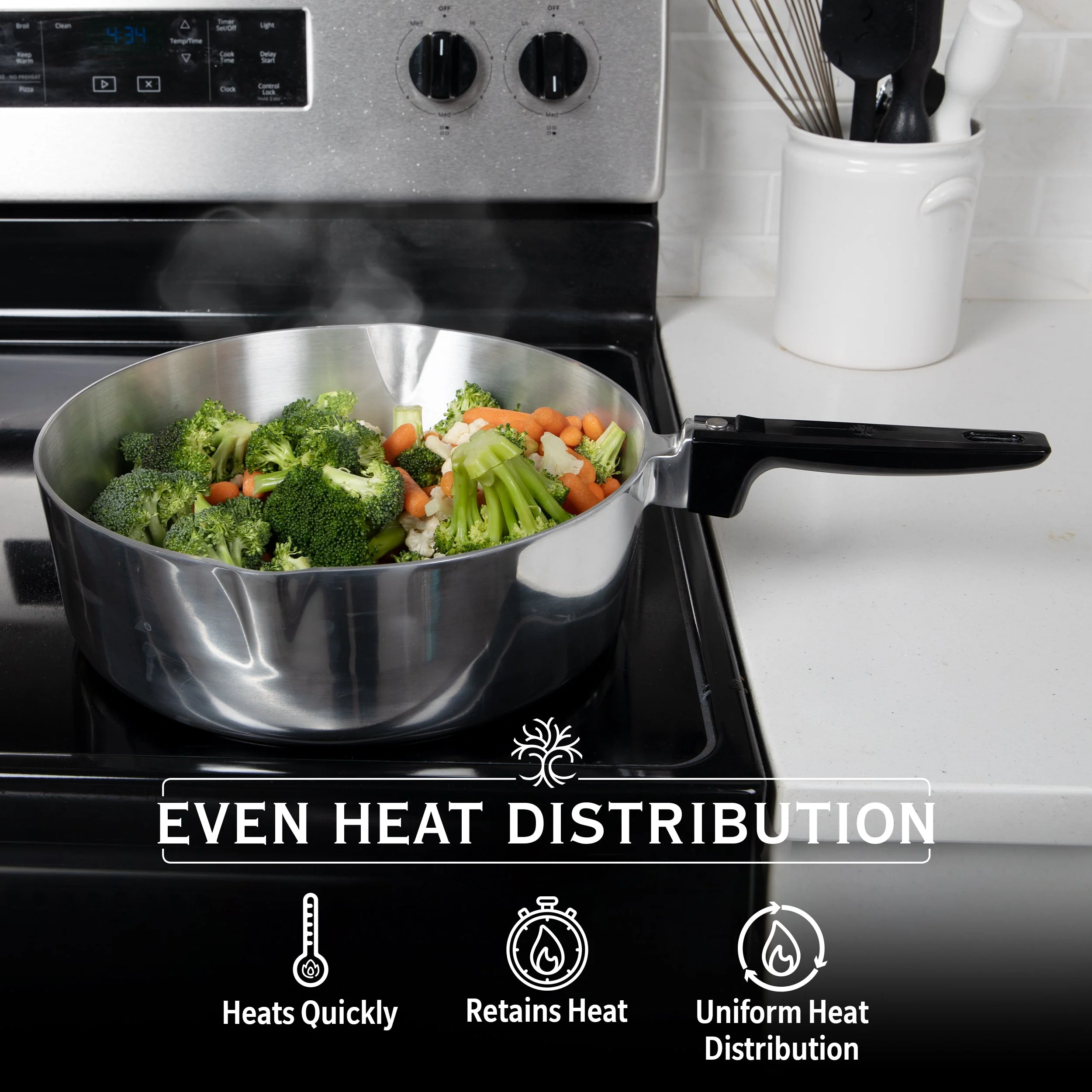 12 Inch Sauté Pan with Lid - Image 8
