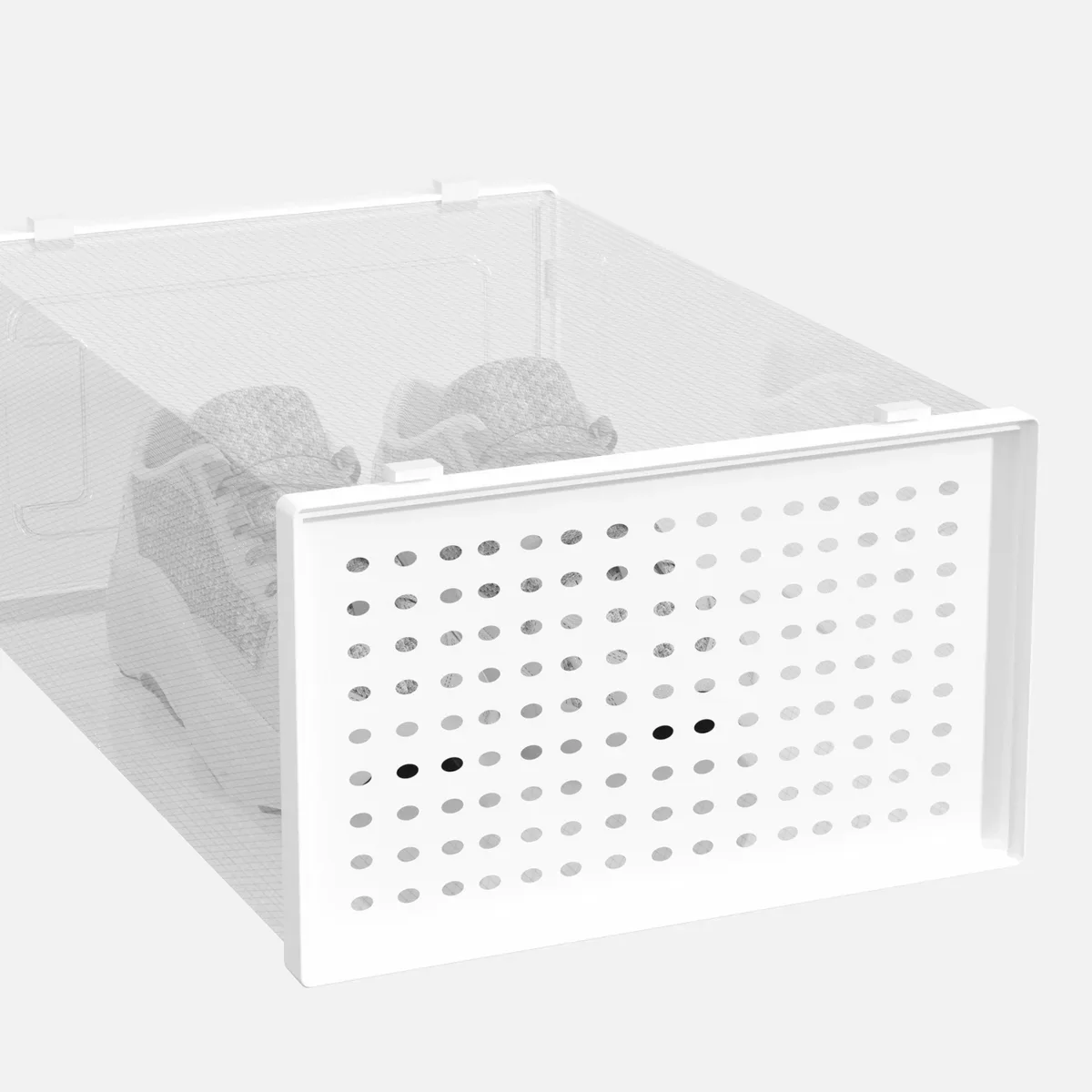 12 Pack of Plastic Stackable Shoe Boxes - Image 11