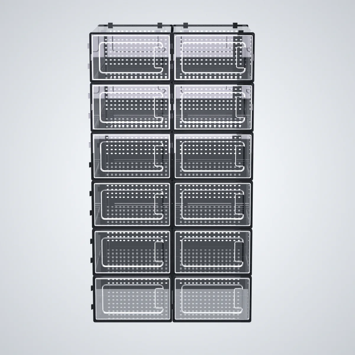 12 Pack of Plastic Stackable Shoe Boxes - Image 15