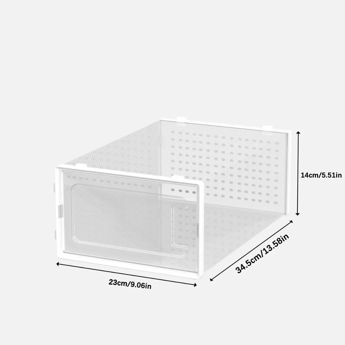 12 Pack of Plastic Stackable Shoe Boxes - Image 19