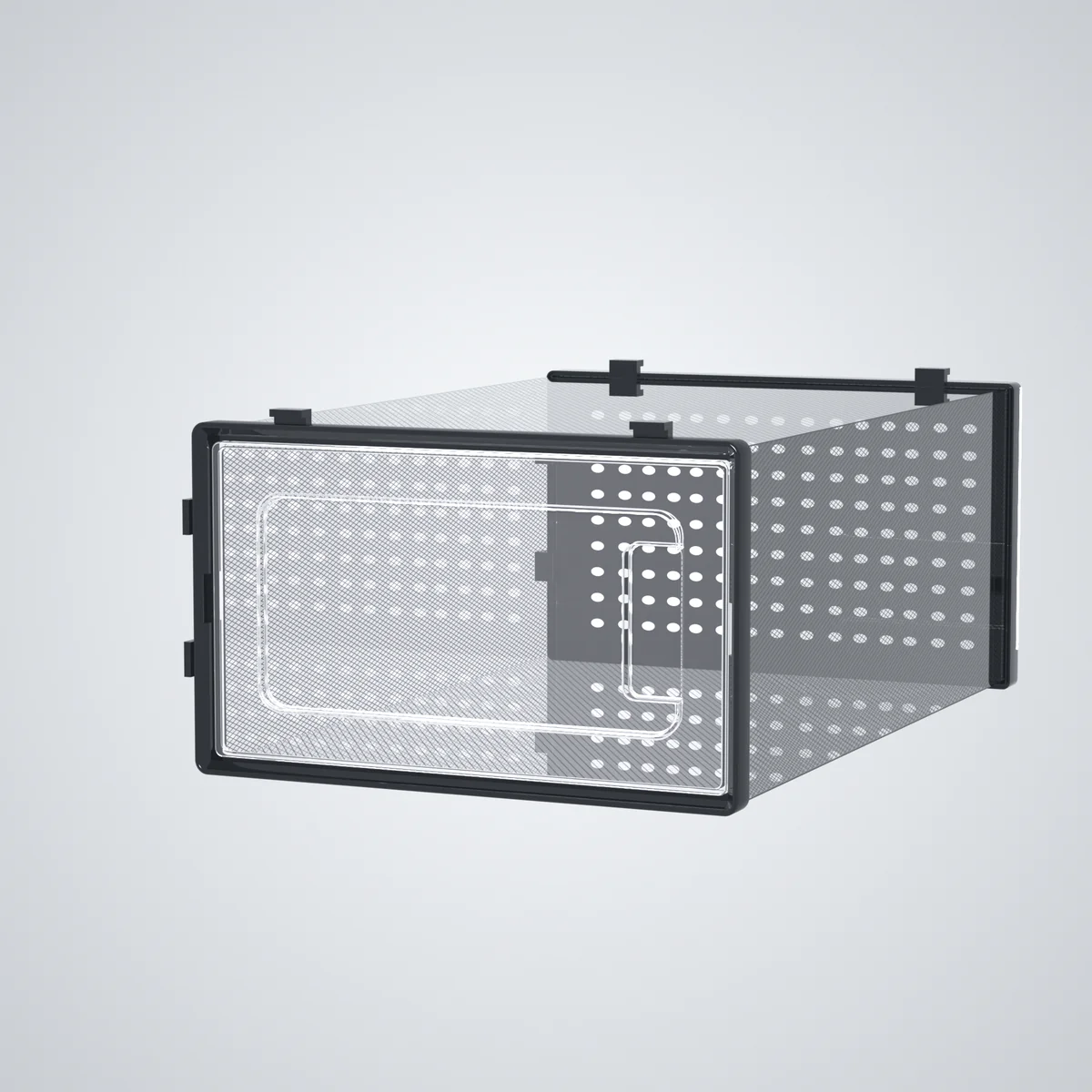 12 Pack of Plastic Stackable Shoe Boxes - Image 2