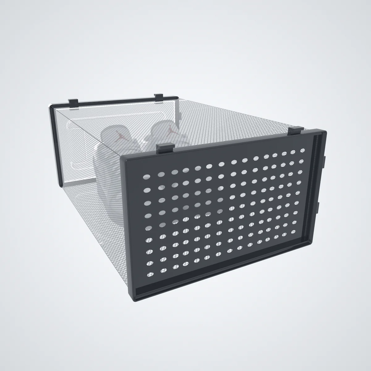 12 Pack of Plastic Stackable Shoe Boxes - Image 3
