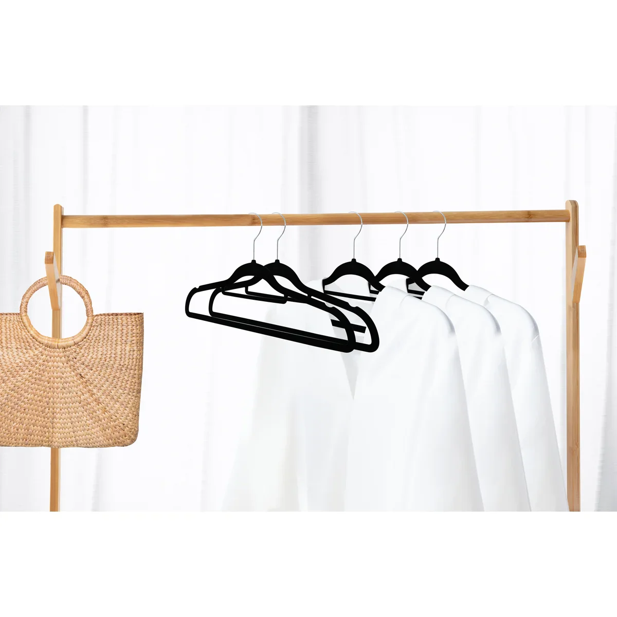 120 Pack of Premium Velvet Non-Slip Hangers with 360 Degree Rotatable Hook - Image 11