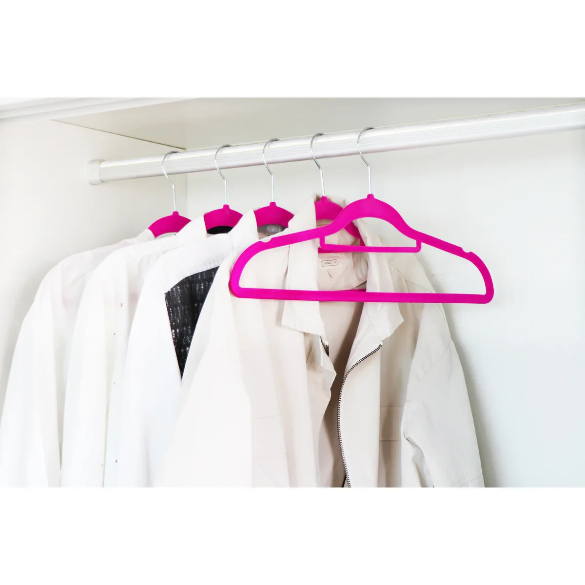 120 Pack of Premium Velvet Non-Slip Hangers with 360 Degree Rotatable Hook - Image 22